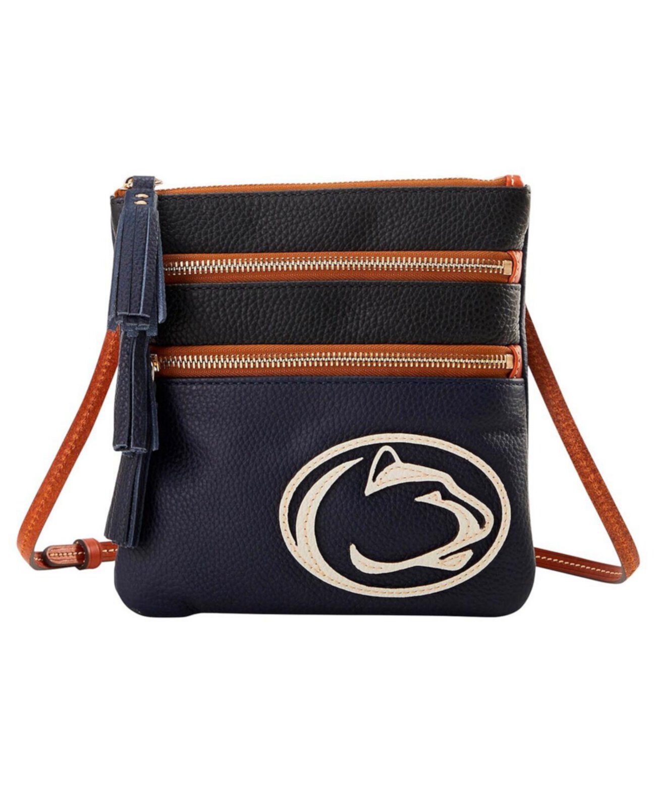 Penn State Nittany Lions Infield Triple Zip Crossbody Purse Dooney & Bourke