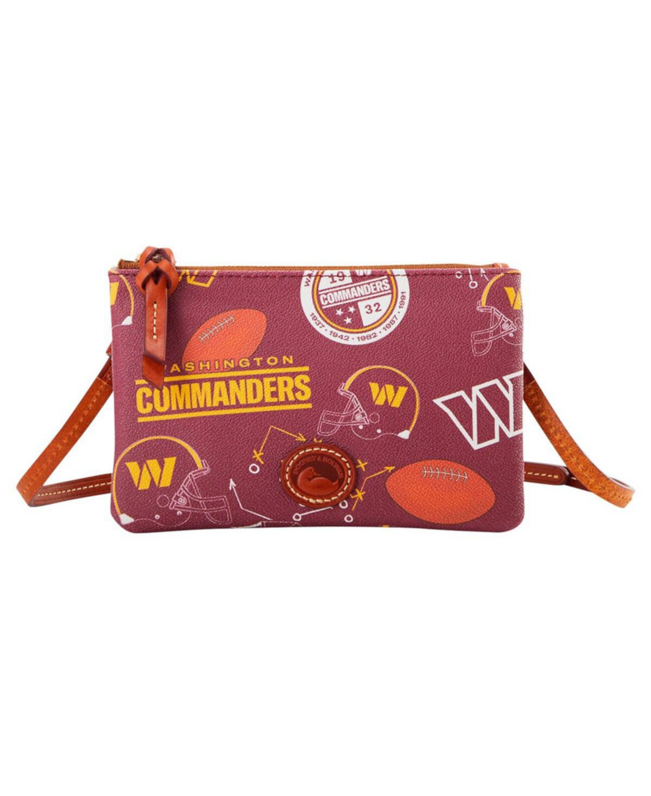 Washington Commanders Top Zip Crossbody Purse Dooney & Bourke