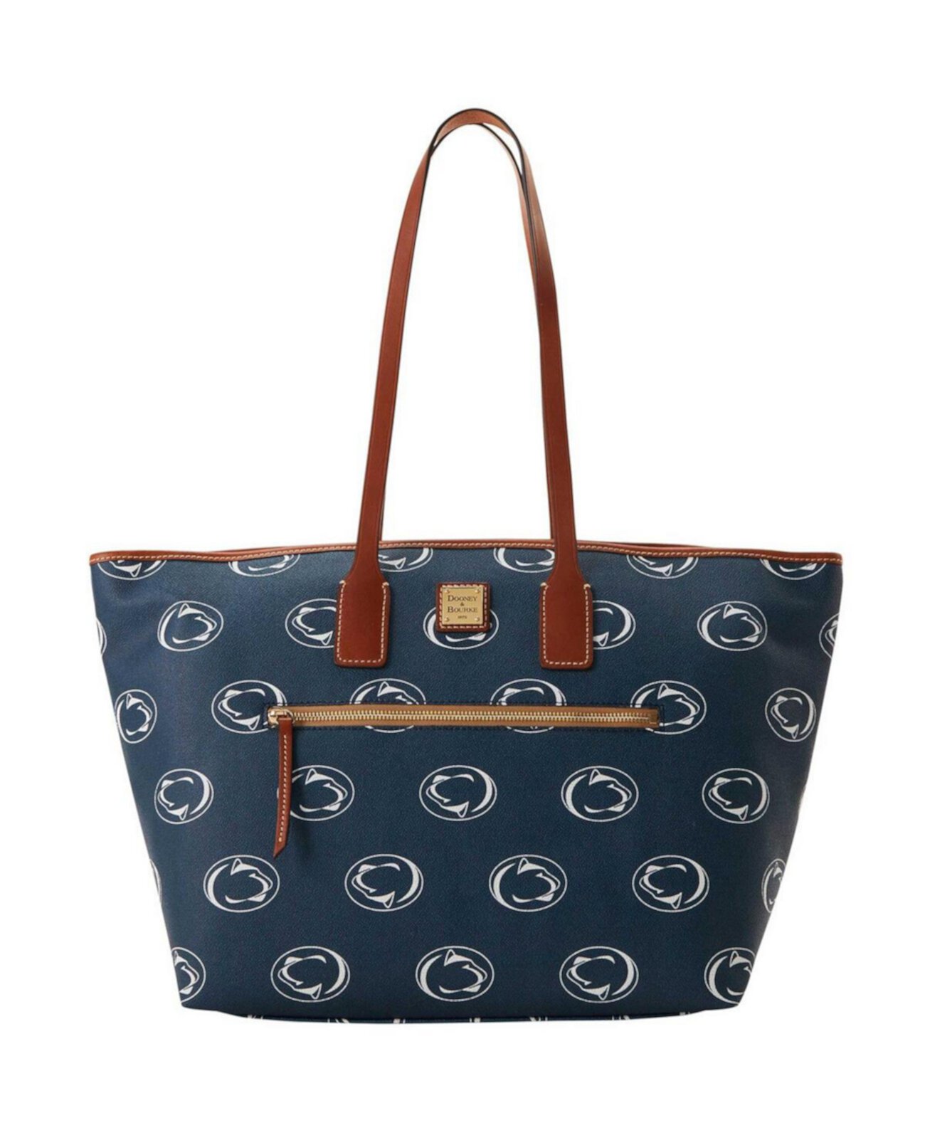 Penn State Nittany Lions Sporty Monogram Large Zip Tote Bag Dooney & Bourke