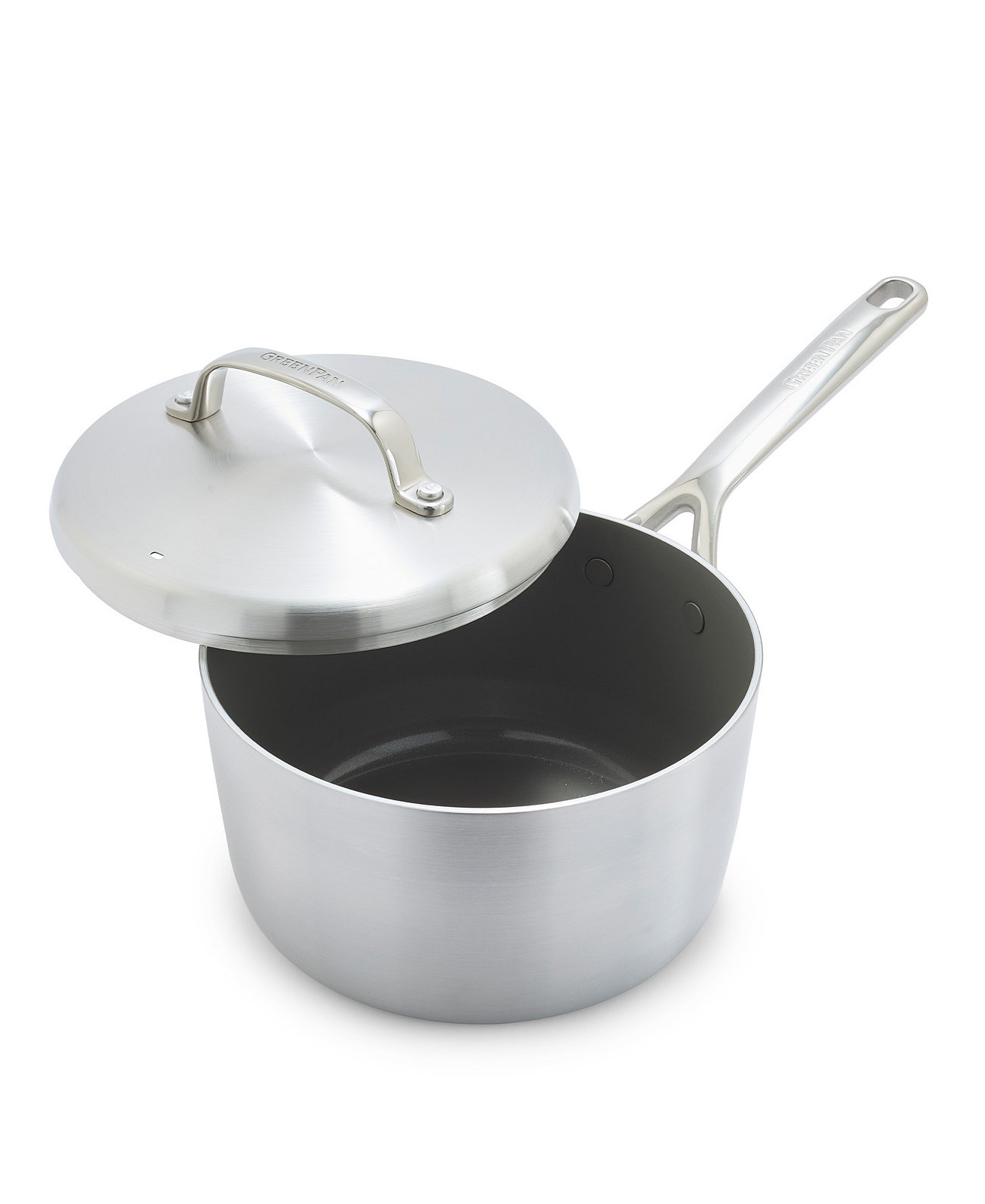 GP5 Stainless Steel 3-Quart Saucepan with Lid Greenpan