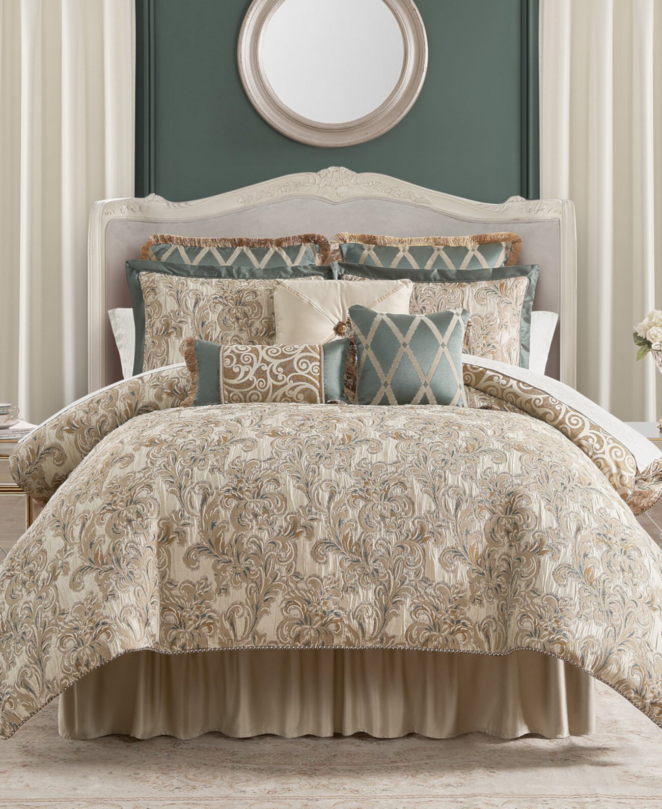 Anora 6 Piece Comforter Set, Queen Waterford