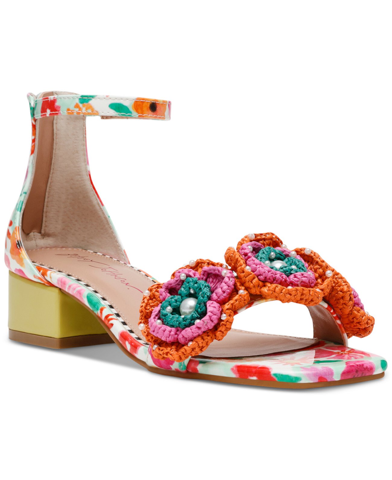 Women's Brandee Macrame Embellished Sandals Betsey Johnson