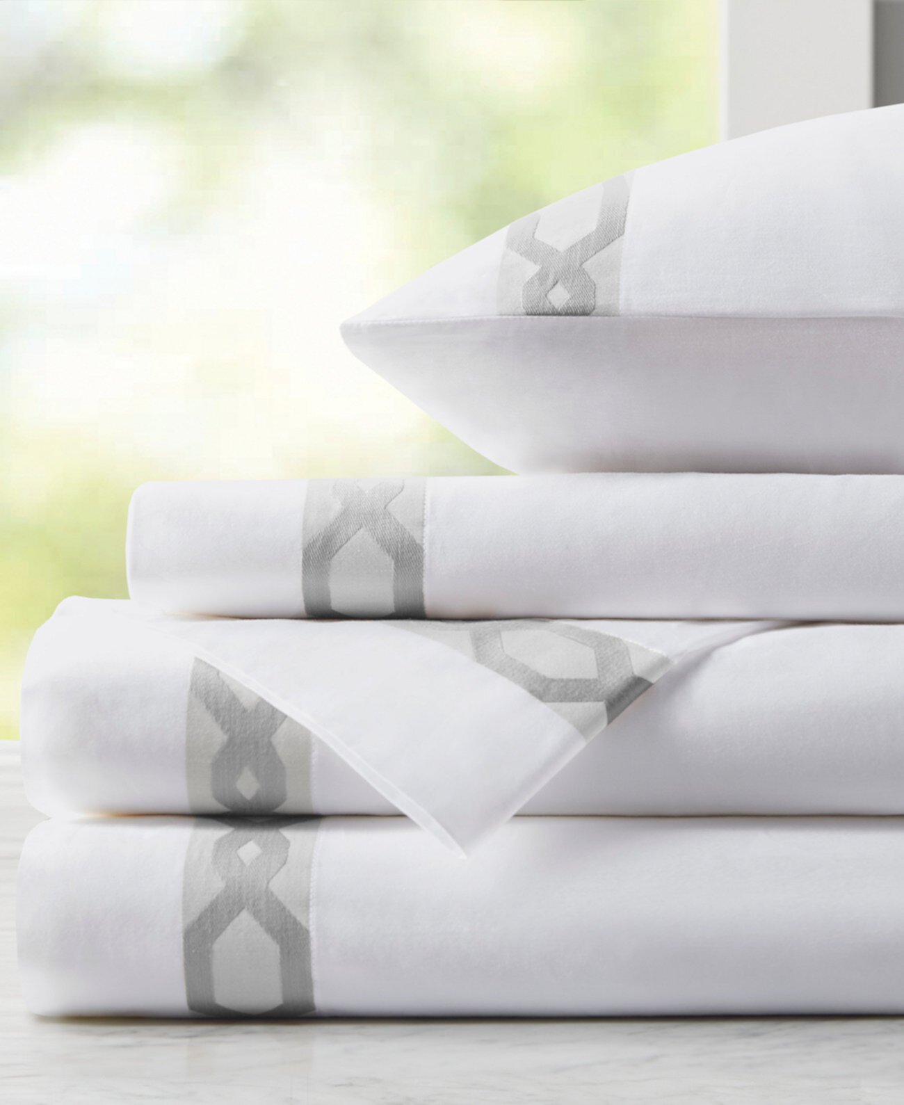 CLOSEOUT! Hem 300 Thread Count Cotton Sateen 4-Pc. Sheet Set, California King Croscill