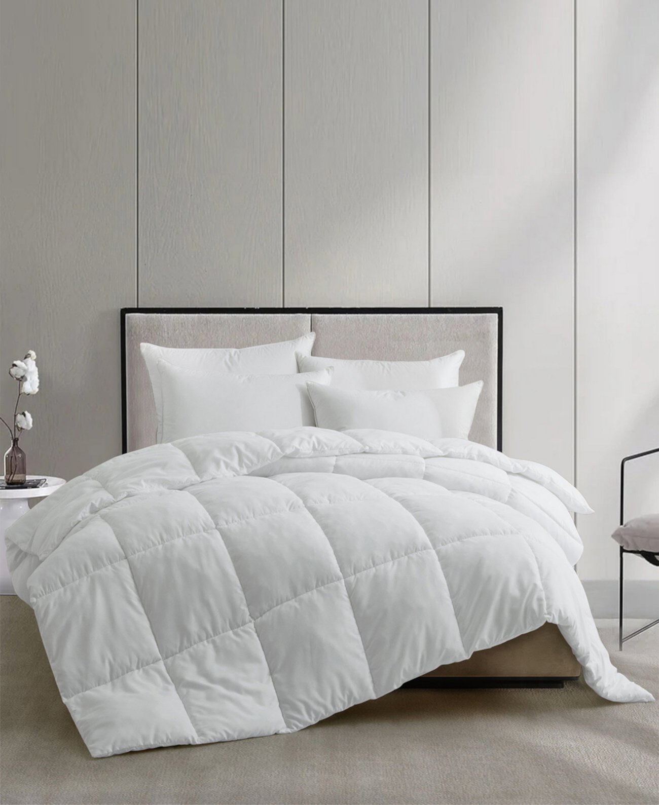 Light Warmth Reversible Down Alternative Comforter, Queen Unikome