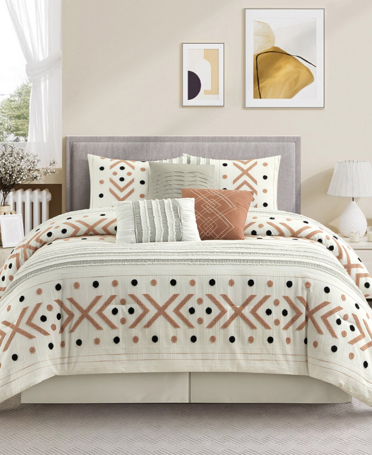 Olga Geometric 7-Pc. Comforter Set, Queen Stratford Park