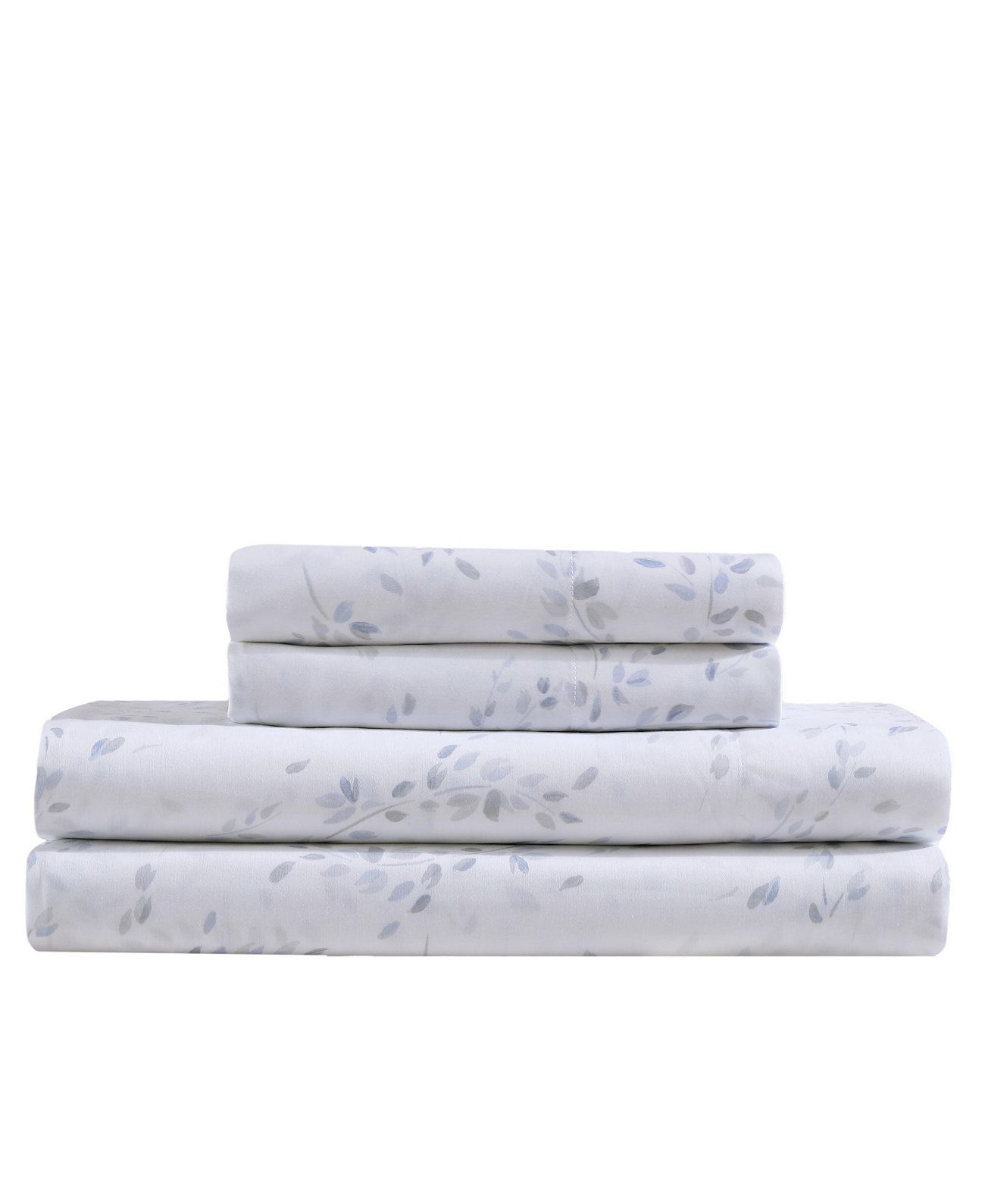 Printed 300-Thread Count Cotton Sateen 4-Pc. Sheet Set, King Calvin Klein