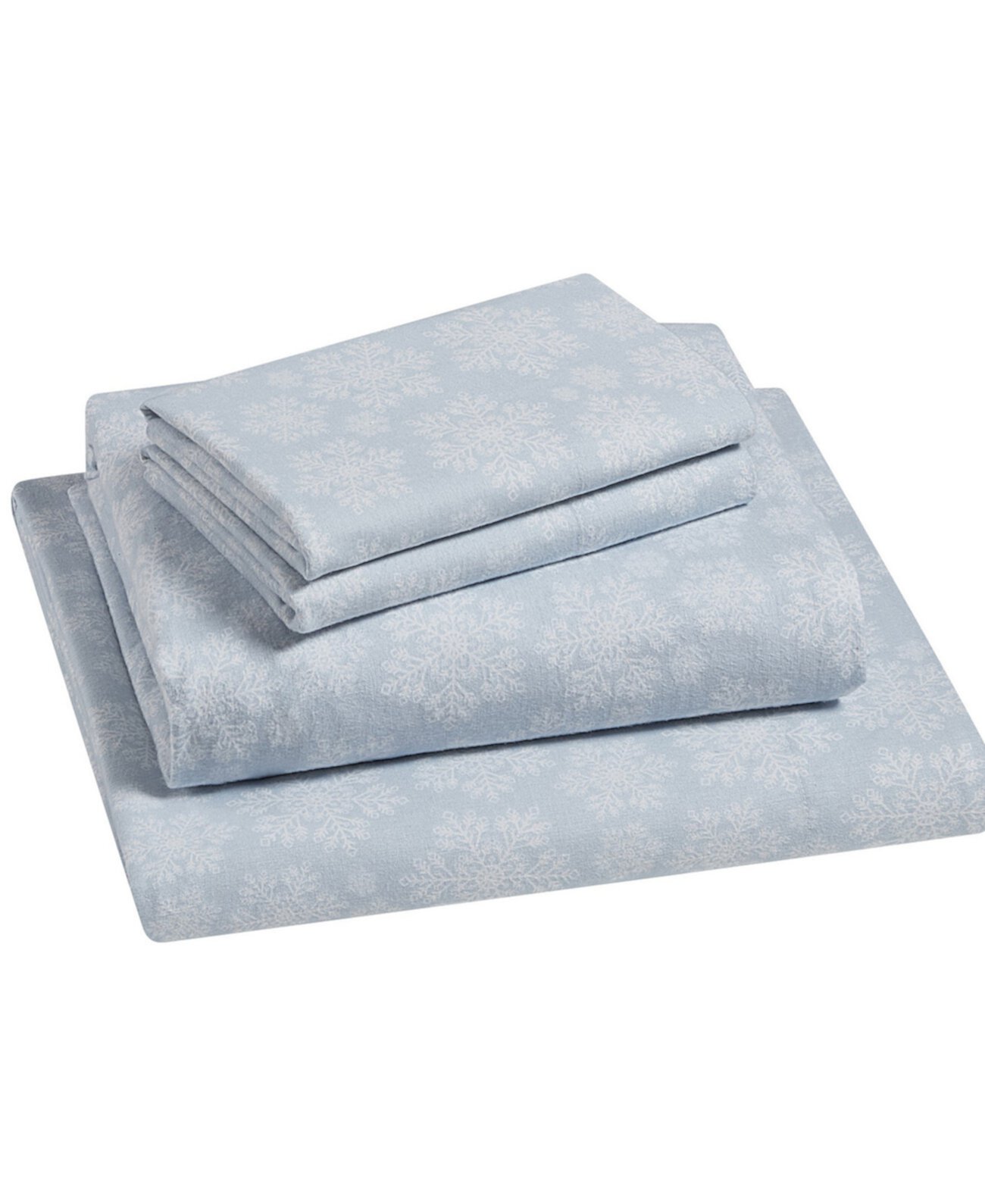 Home Snowflake 100% Cotton Flannel 4-Pc. Sheet Set, King Tahari