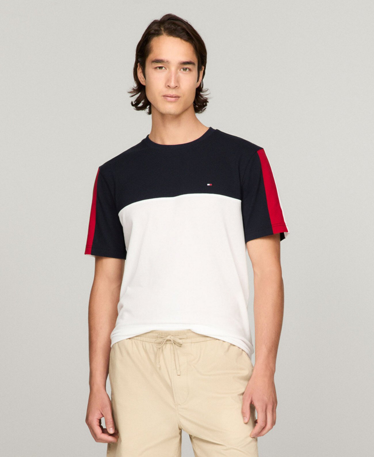 Men's Global Stripe Colorblocked T-Shirt Tommy Hilfiger