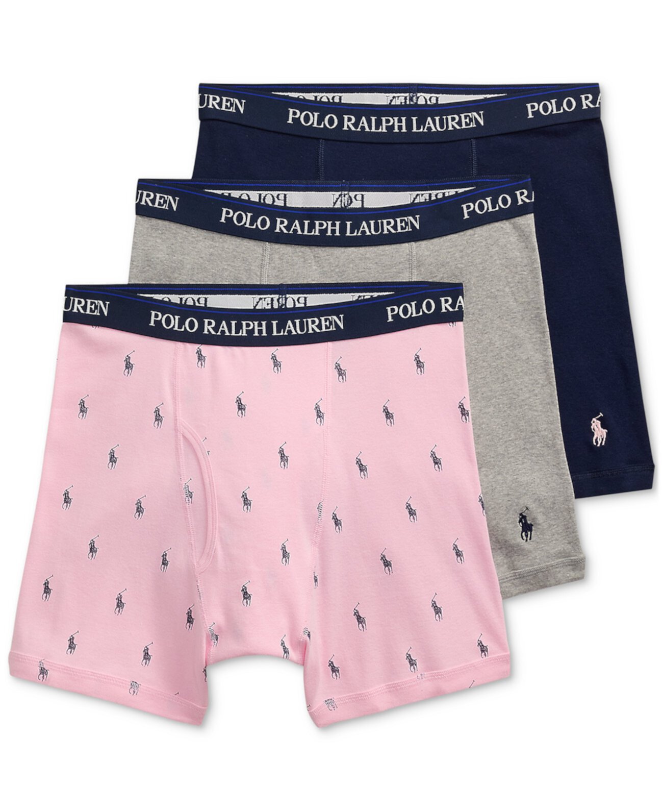 Men's 3-Pack Classic Cotton Boxer Briefs Polo Ralph Lauren