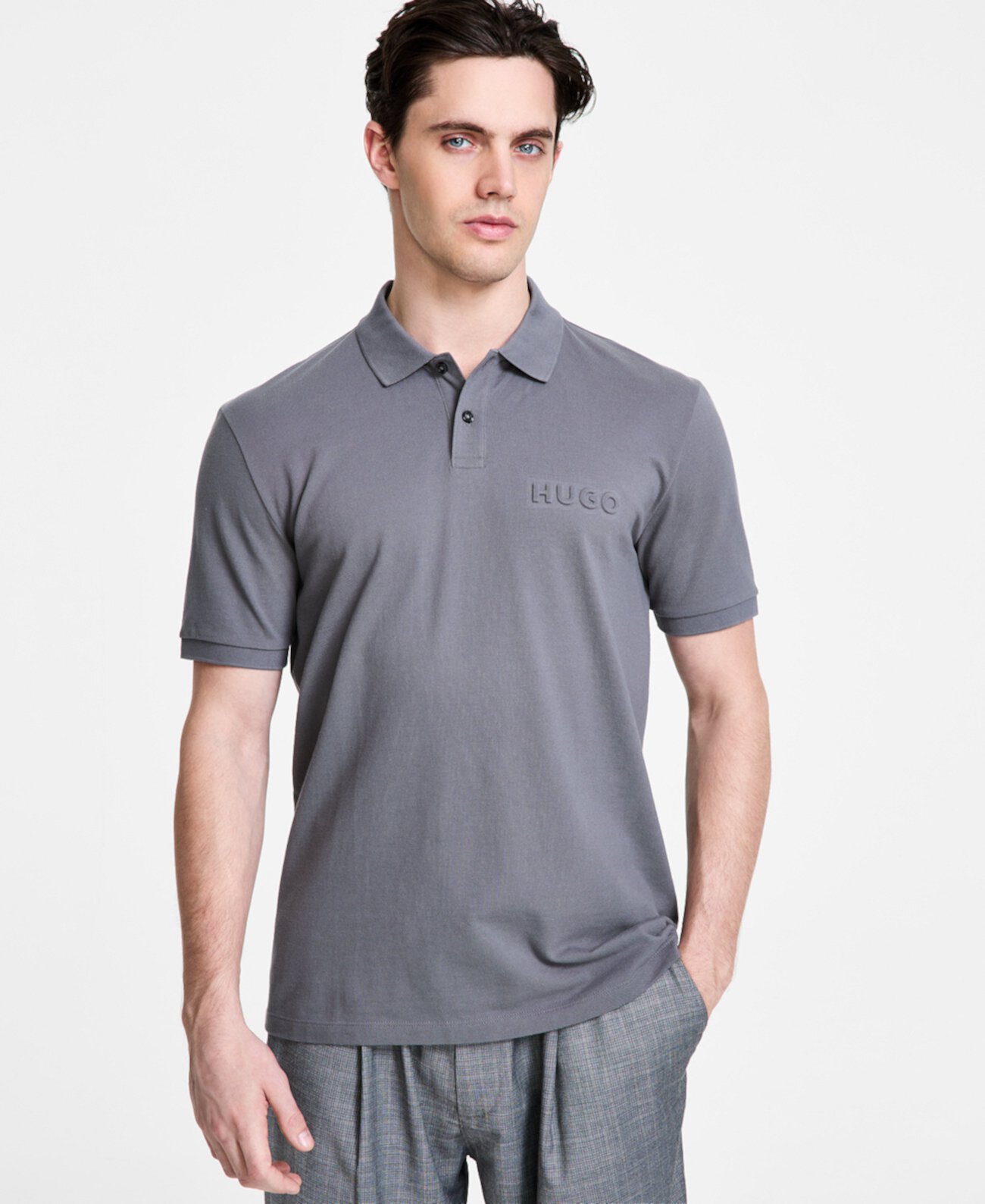 Men's Regular-Fit Dalunos Logo Polo Shirt Boss