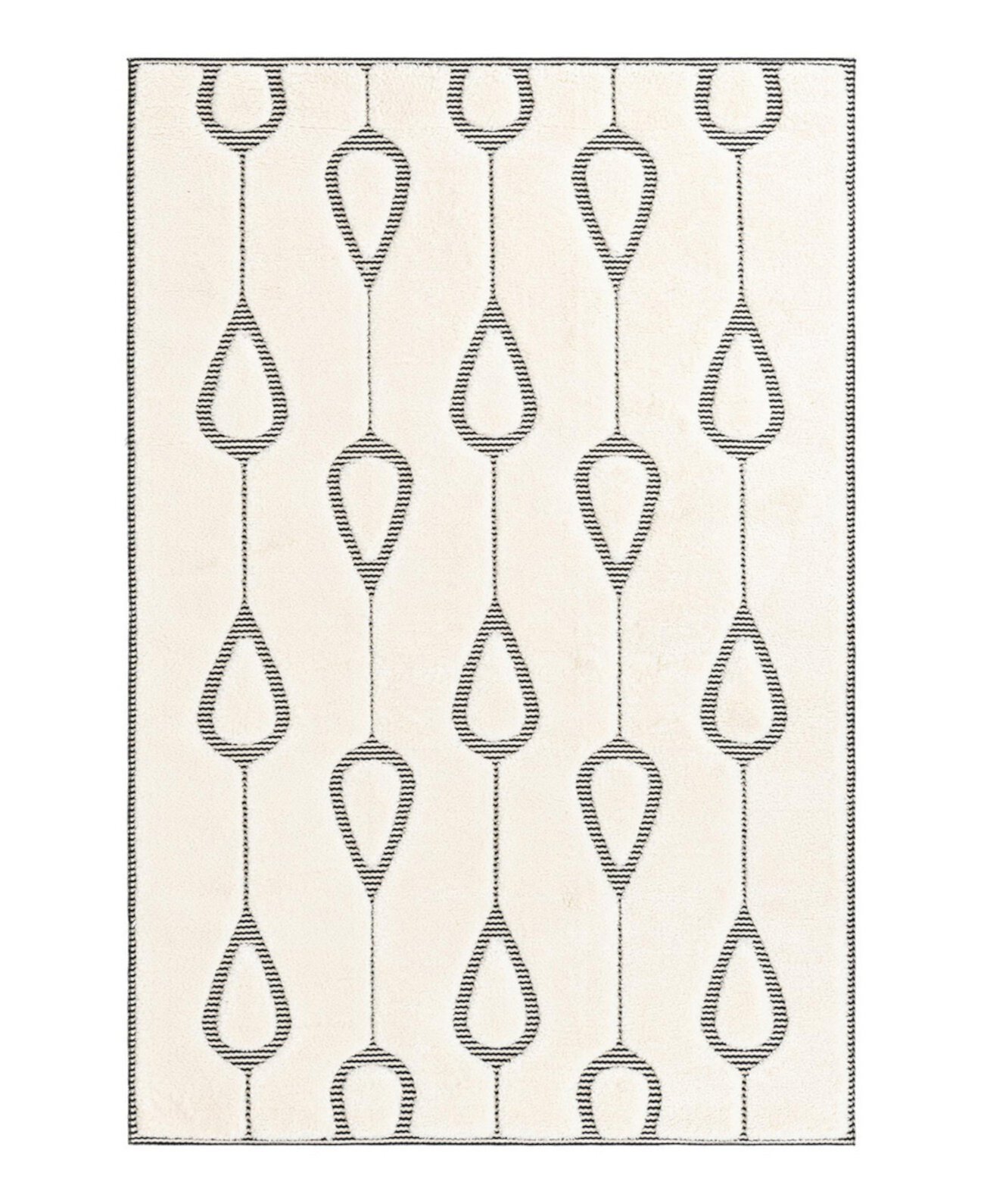 Textured Tones Drops 5'3"x8' Area Rug Bayshore Home