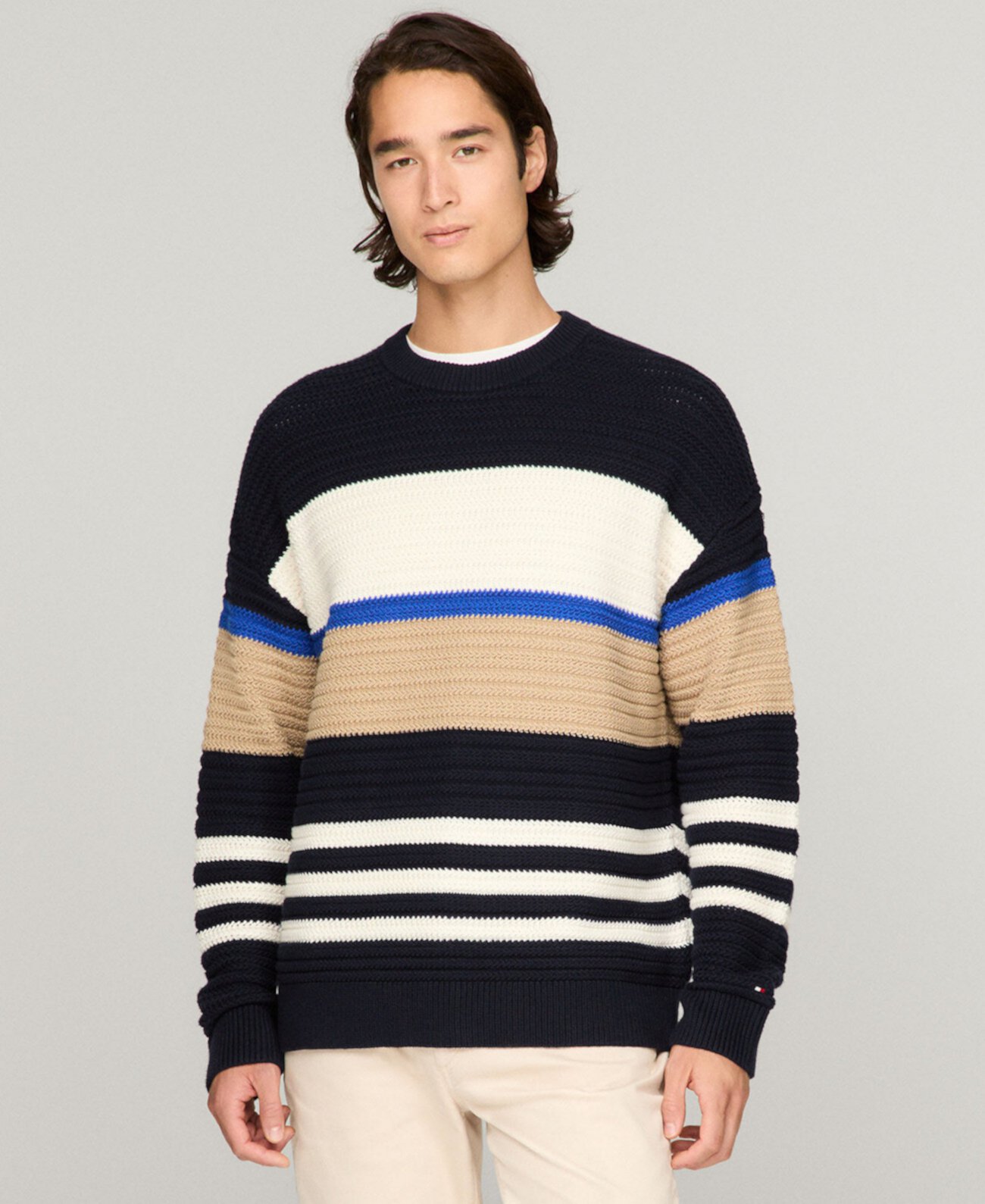 Men's Colorblocked Stripe Sweater Tommy Hilfiger