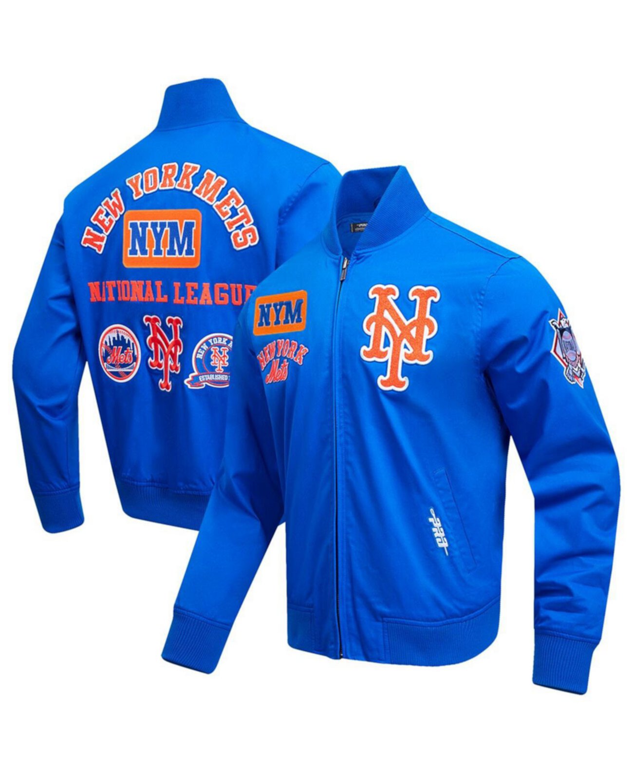 Men's Royal New York Mets Area Code Twill Full-Zip Jacket Pro Standard