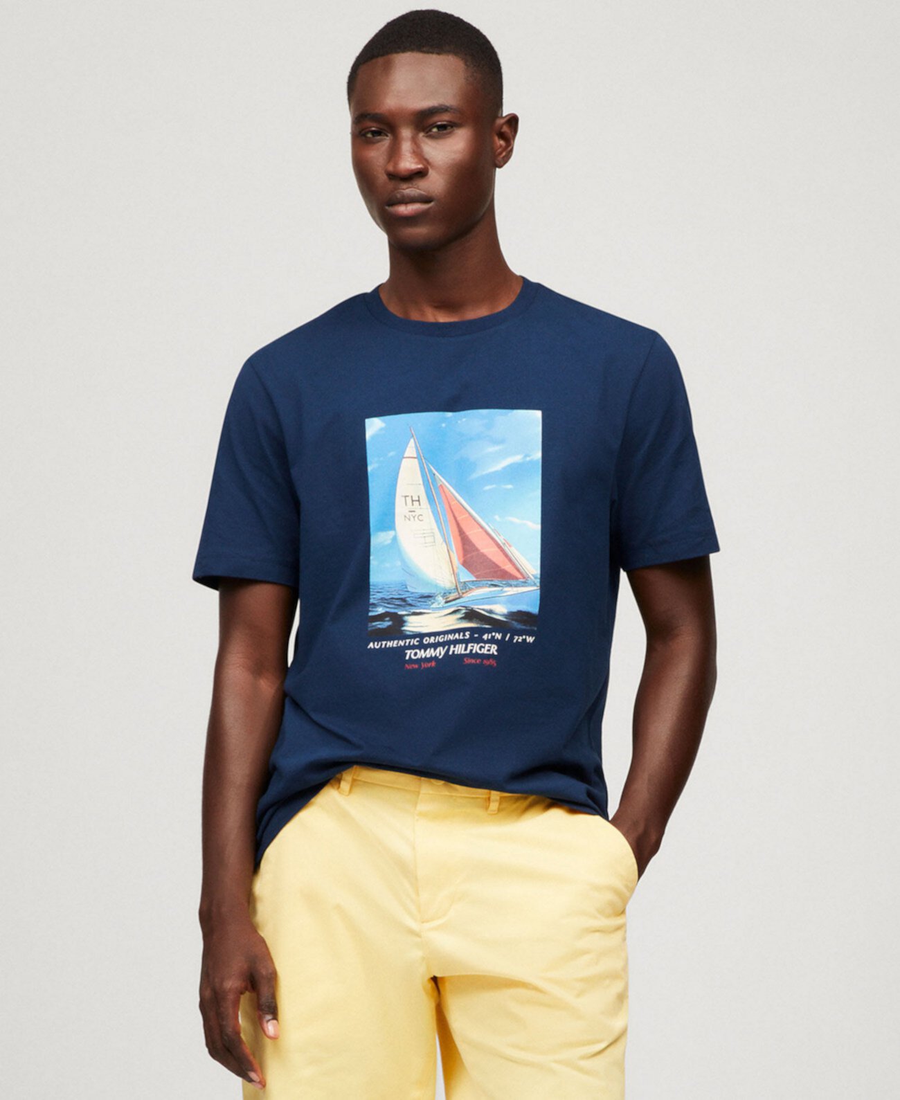 Men's Sail Logo Graphic T-Shirt Tommy Hilfiger