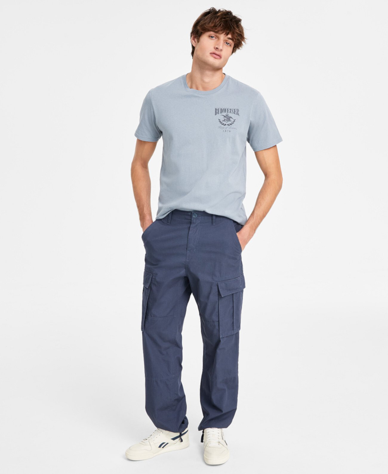 Men's Backed Regular-Fit Cargo Pants, Exclusively at Macy's Sun & Stone