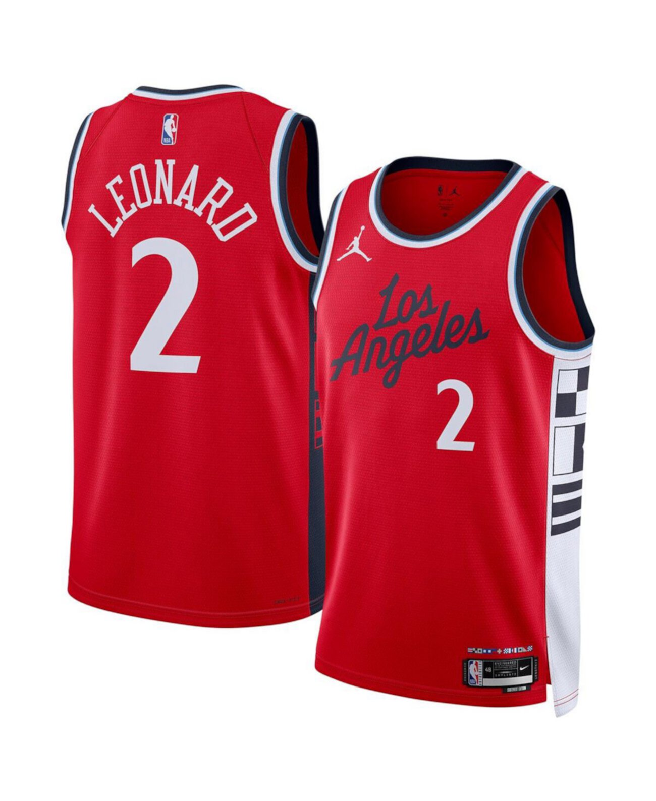 Men's and Women's Kawhi Leonard Red LA Clippers 2024/25 Swingman Jersey - Statement Edition Jordan