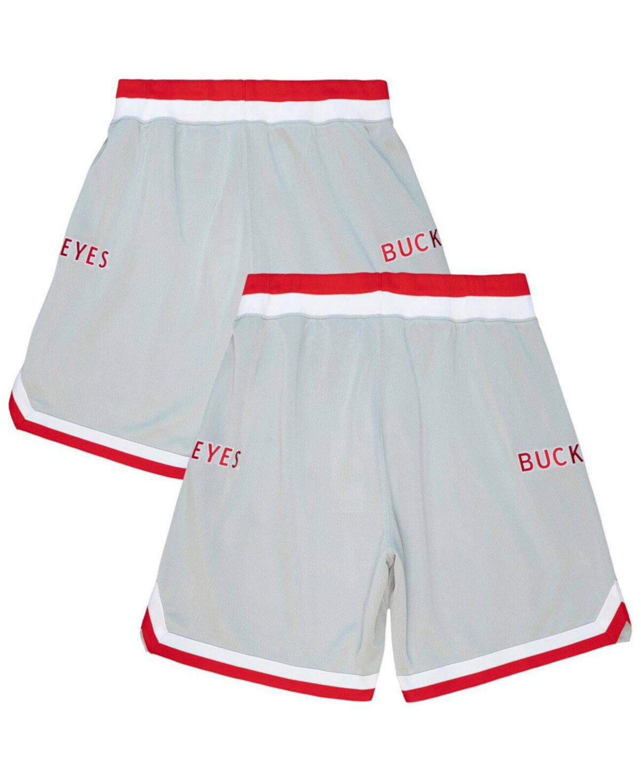 Мужские шорты Ohio State Buckeyes 1991 Authentic Alternate из легкой сетчатой ткани с вышивкой Mitchell & Ness