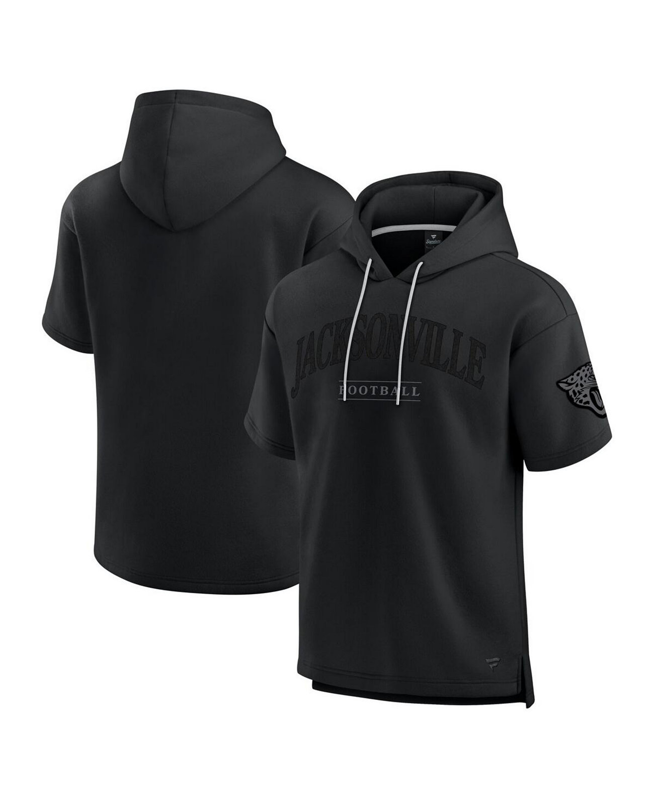 Men's and Women's Black Jacksonville Jaguars Elements Ready Short Sleeve Pullover Hoodie Fanatics