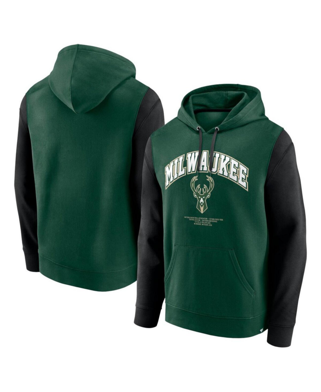 Men's Hunter Green Milwaukee Bucks Scorer Pullover Hoodie Fanatics