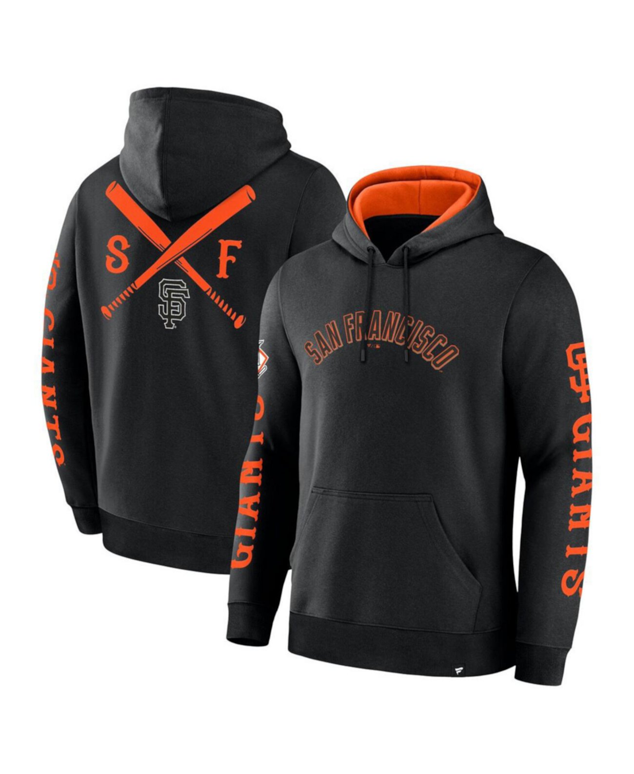 Men's Black San Francisco Giants Big City Legacy Fleece Pullover Hoodie Fanatics