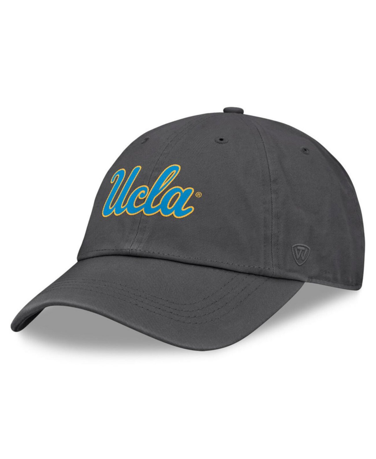 Men's Heather Charcoal UCLA Bruins Team Logo Washed Adjustable Hat Top of the World