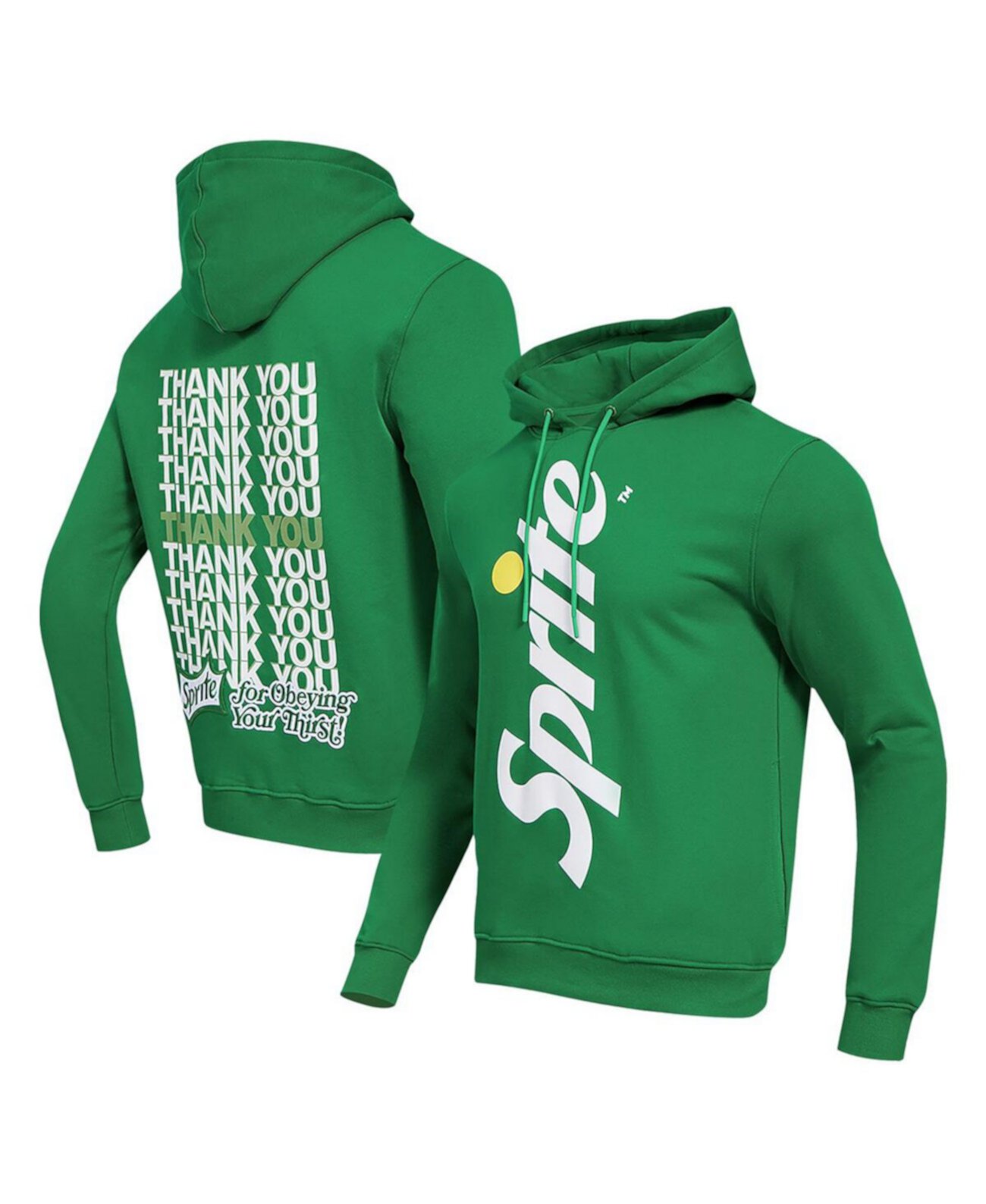 Мужское худи Kelly Green Sprite Thank You из мягкого флиса с длинными рукавами, Freeze Max Freeze Max