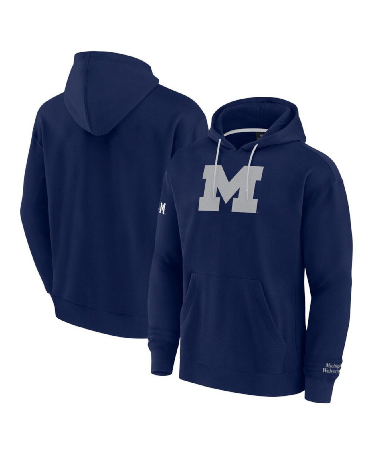 Men's Navy Michigan Wolverines Pace Pullover Hoodie Fanatics