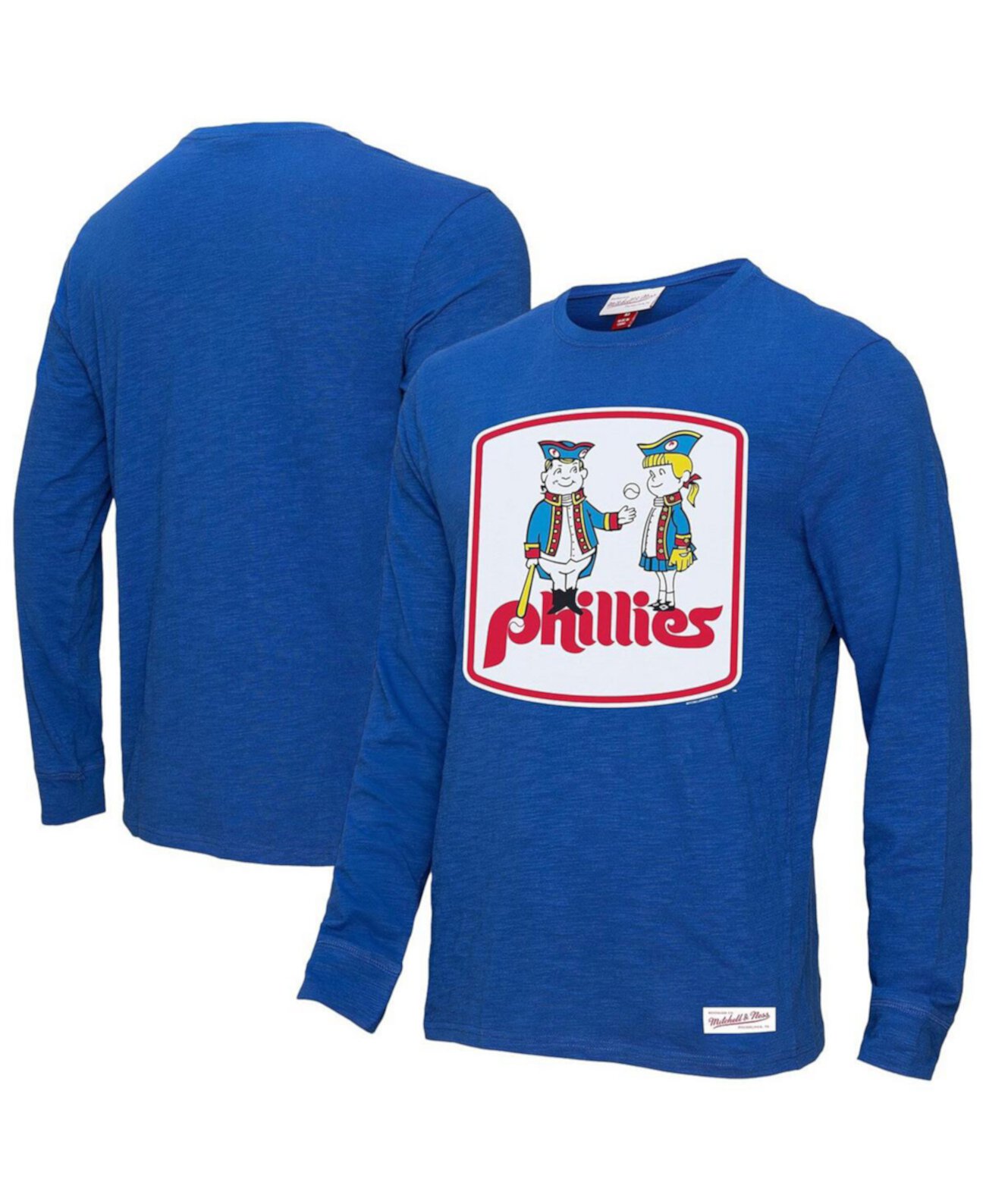 Мужской лонгслив Philadelphia Phillies от Mitchell & Ness с винтажным логотипом, 100% хлопок Mitchell & Ness