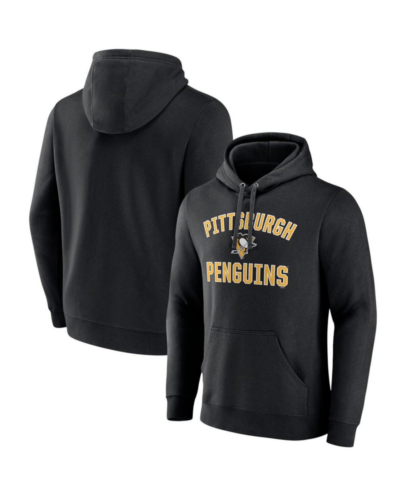 Men's Black Pittsburgh Penguins Victory Arch Pullover Hoodie Fanatics