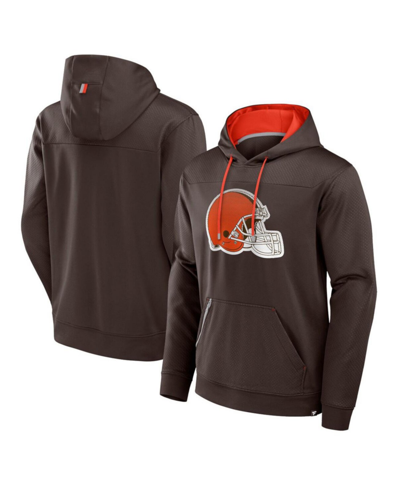 Men's Brown Cleveland Browns Defender Pullover Hoodie Fanatics