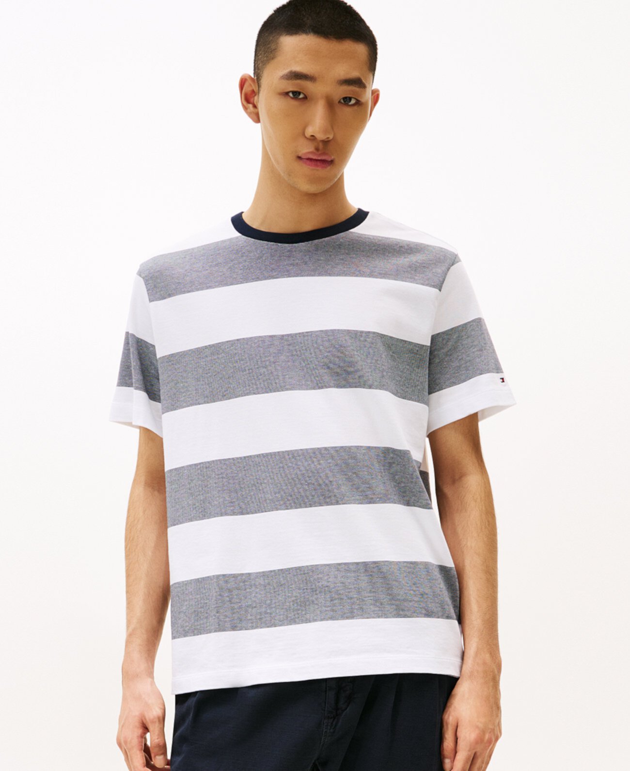 Men's Regular-Fit Stripe T-Shirt Tommy Hilfiger