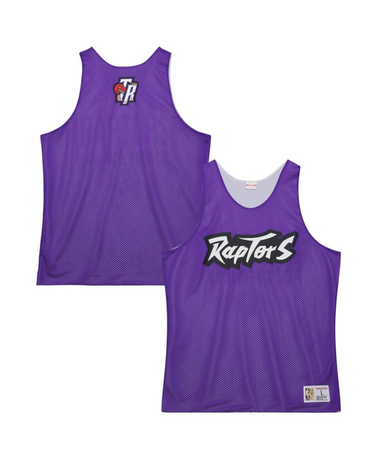 Мужская двусторонняя сетчатая майка Toronto Raptors Hardwood Classics, 100% полиэстер, Mitchell & Ness Mitchell & Ness