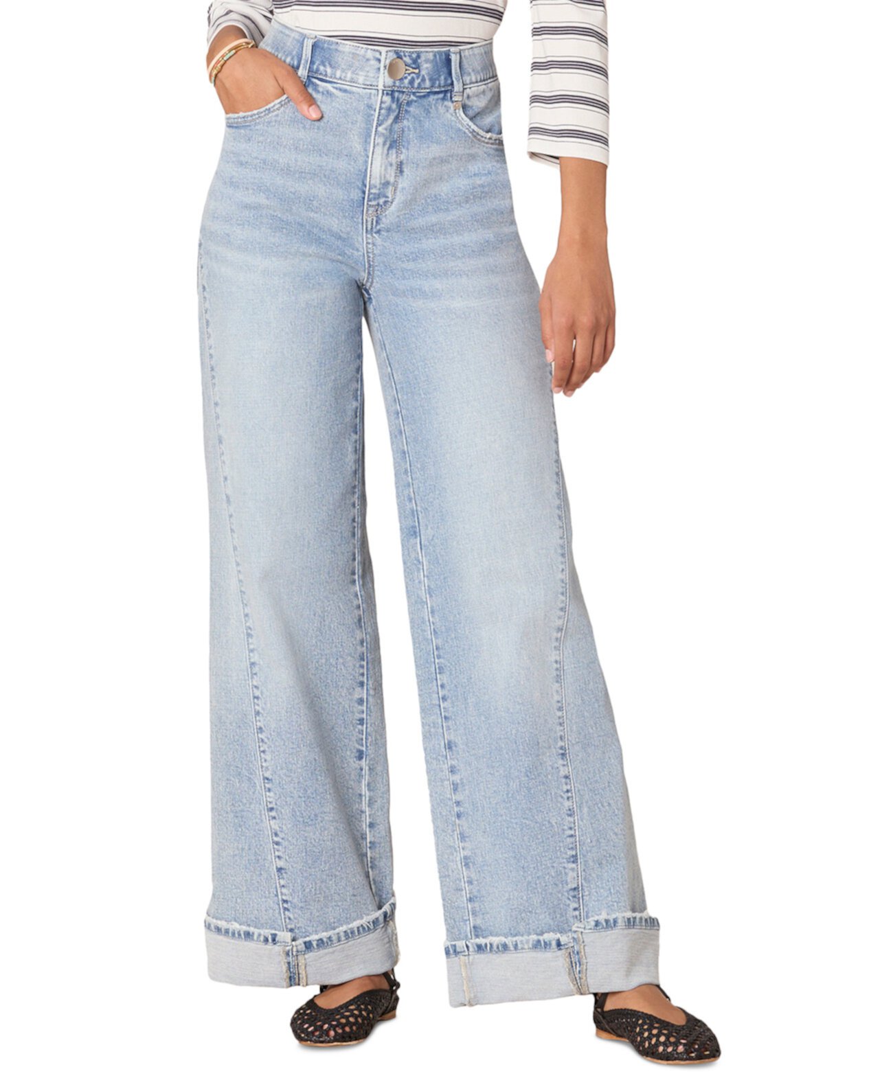 Women's Ab"Solution Wide Leg Jeans Democracy