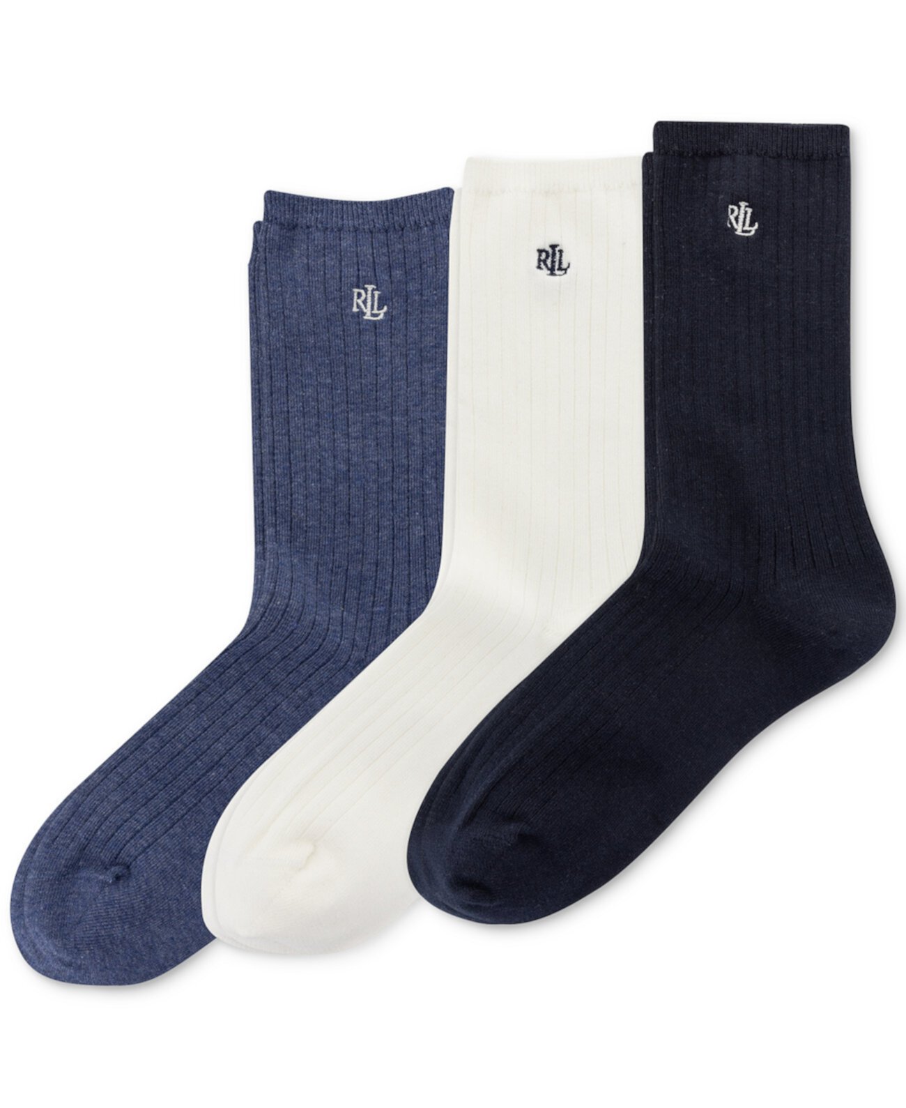 Women's 3-Pk. Classic Rib Trouser Socks LAUREN Ralph Lauren