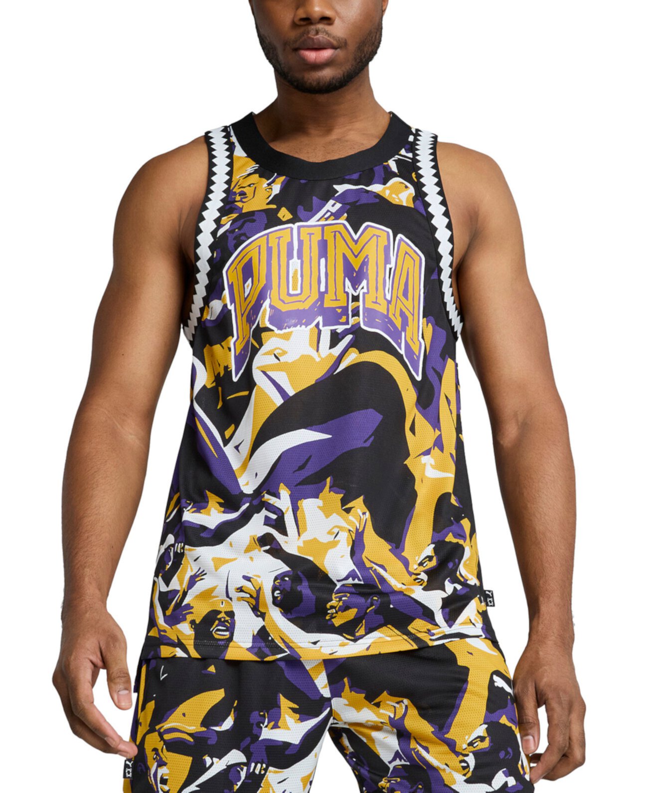 Men's Rival Rage Regular-Fit Mesh Graphic Tank Puma