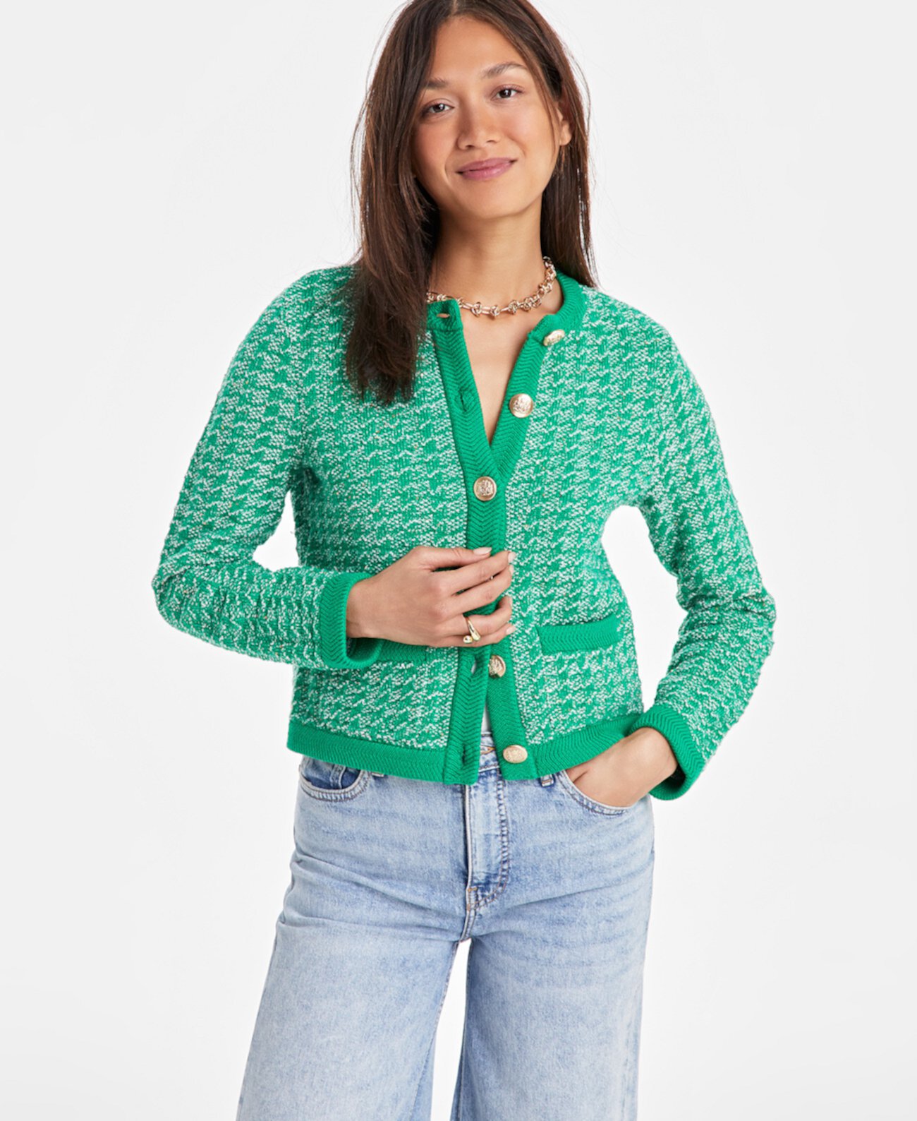 Women's Lurex Lady Jacket Cardigan, Exclusively at Macy's On 34th