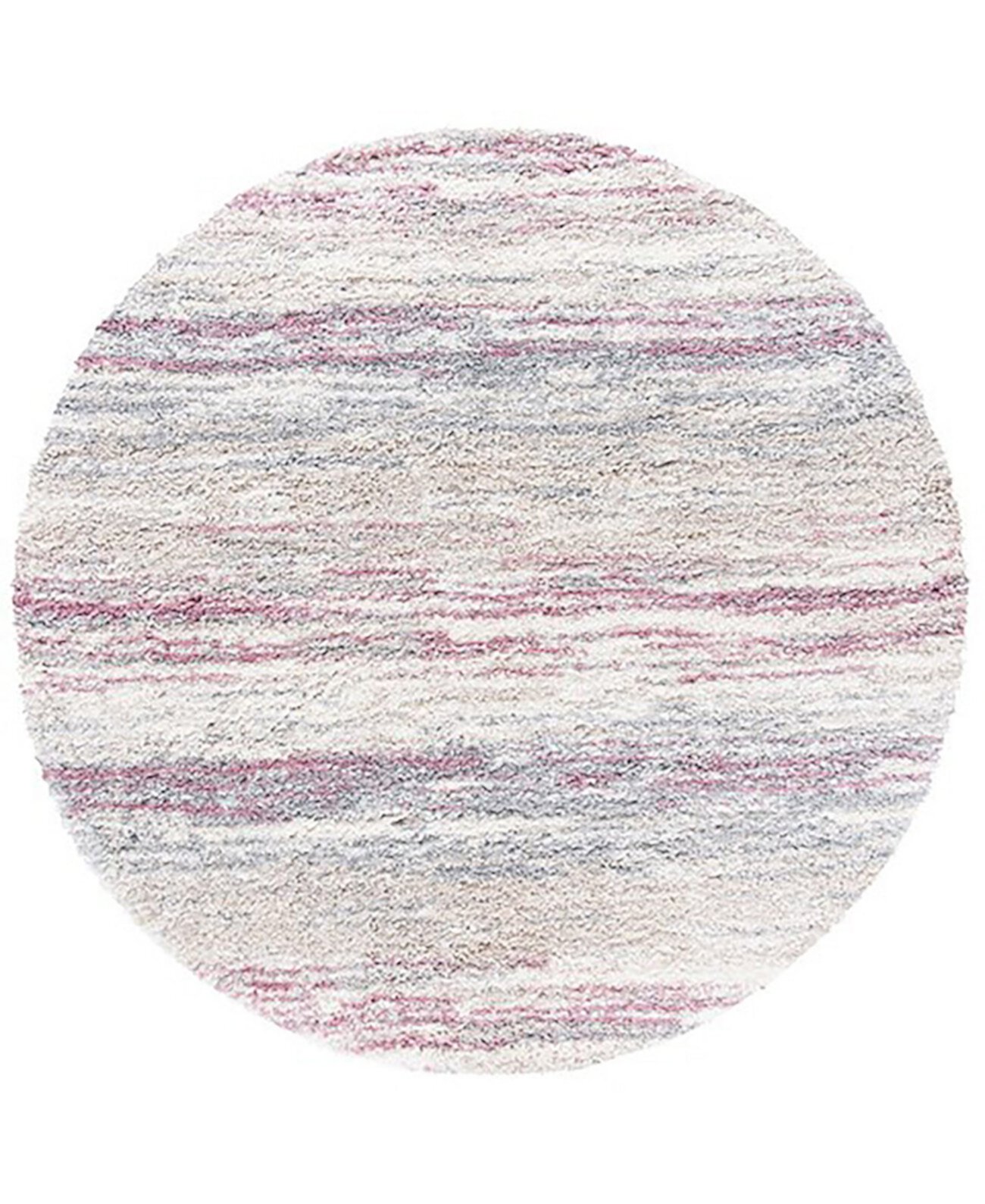 Fontana Shag FNT842B 5'3"x5'3" Round Area Rug Safavieh