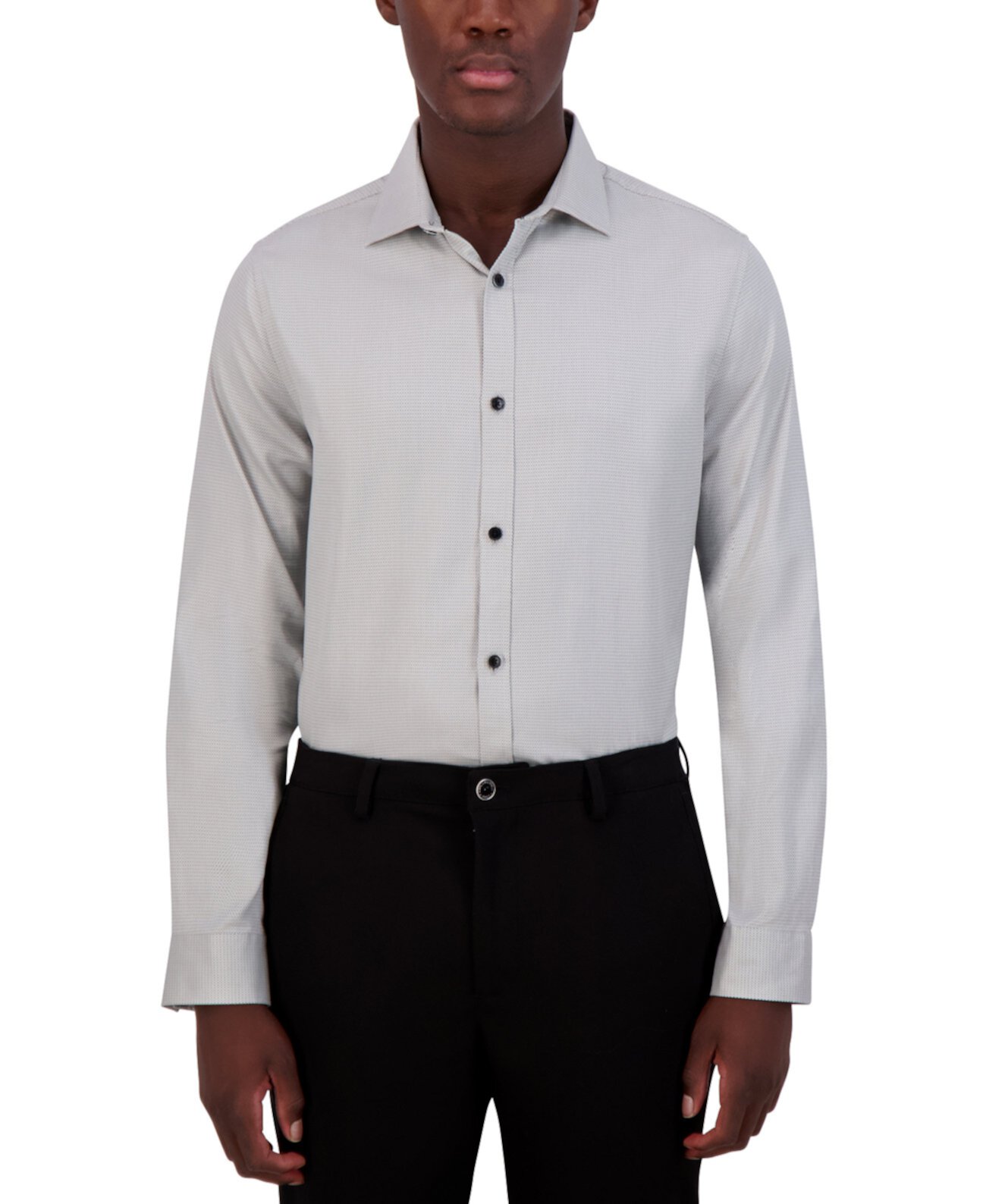 Men's Slim-Fit Woven Dress Shirt Karl Lagerfeld Paris