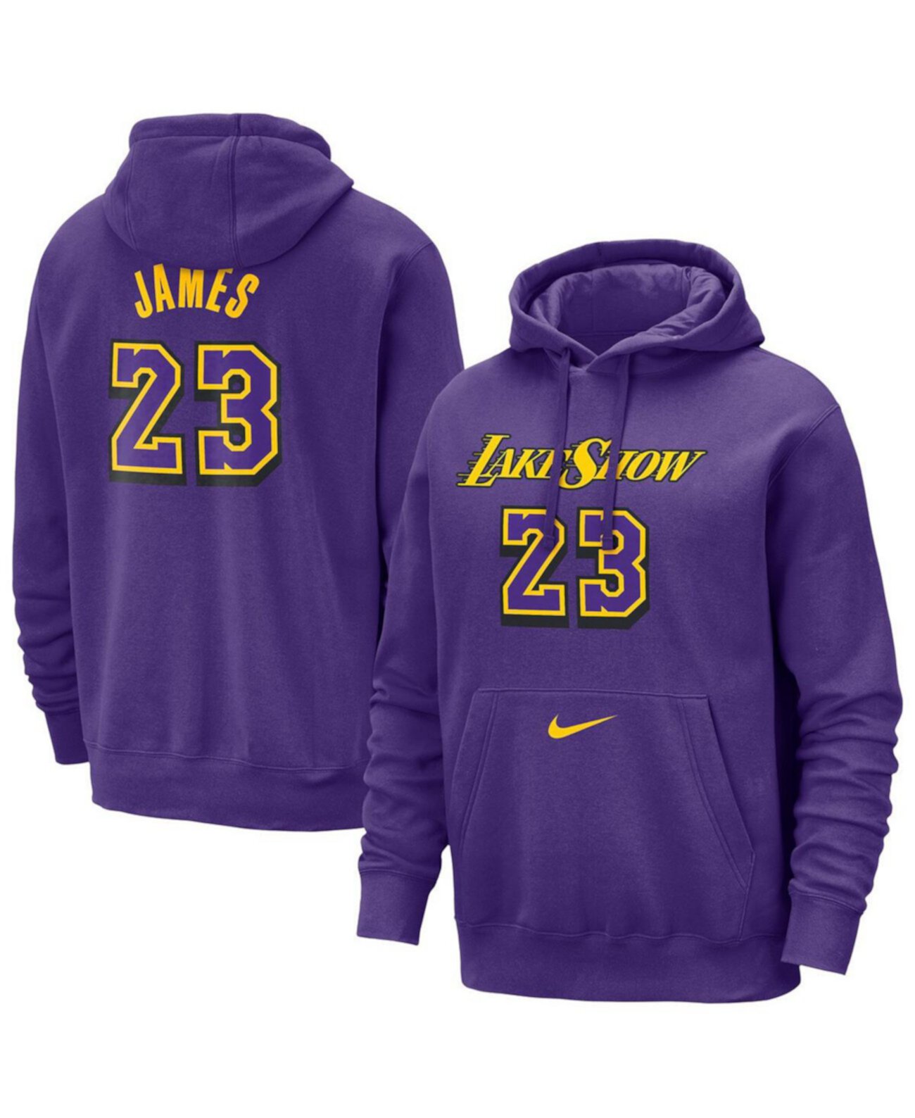 Men's LeBron James Purple Los Angeles Lakers 2024/25 City Edition Name Number Pullover Hoodie Nike