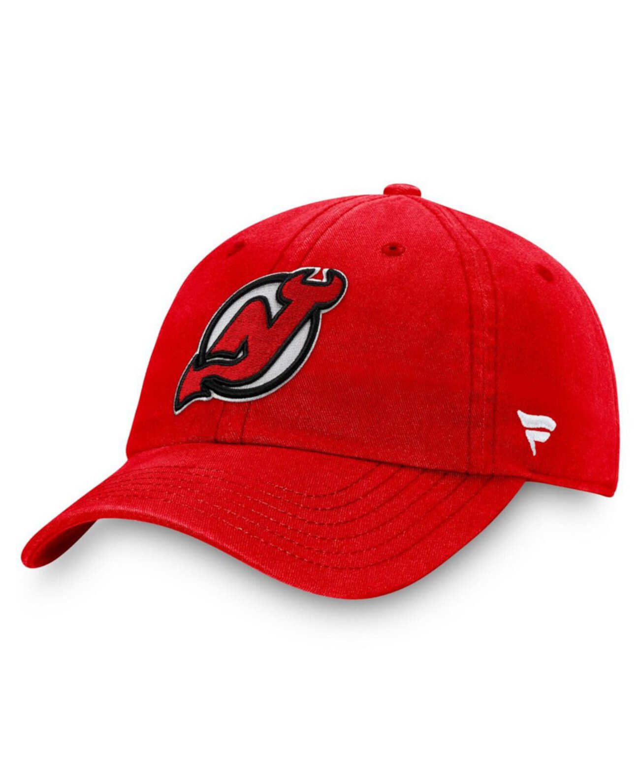 Men's Red New Jersey Devils Core Primary Logo Adjustable Hat Fanatics