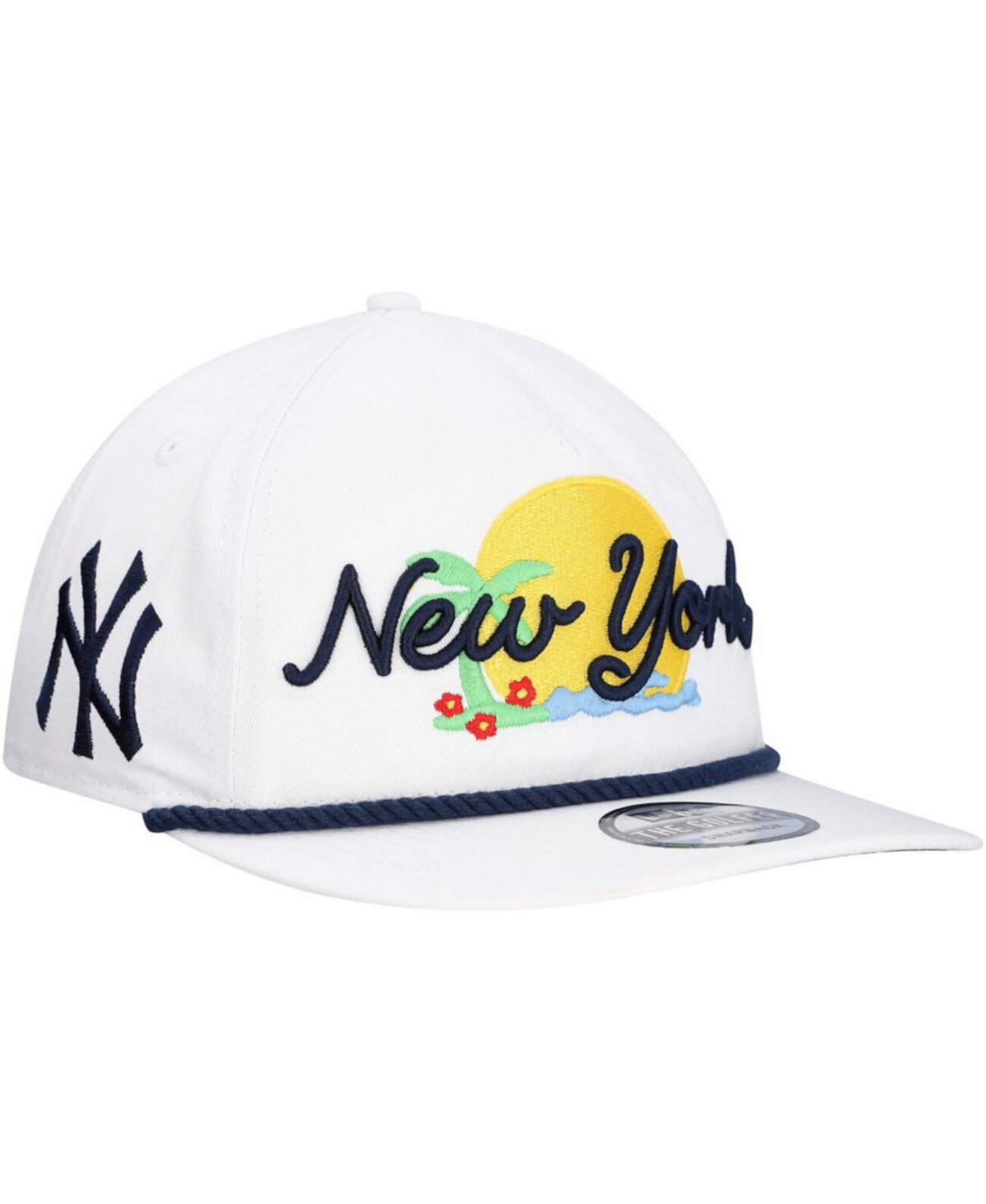 Men's White New York Yankees Paradise Golfer Adjustable Hat New Era