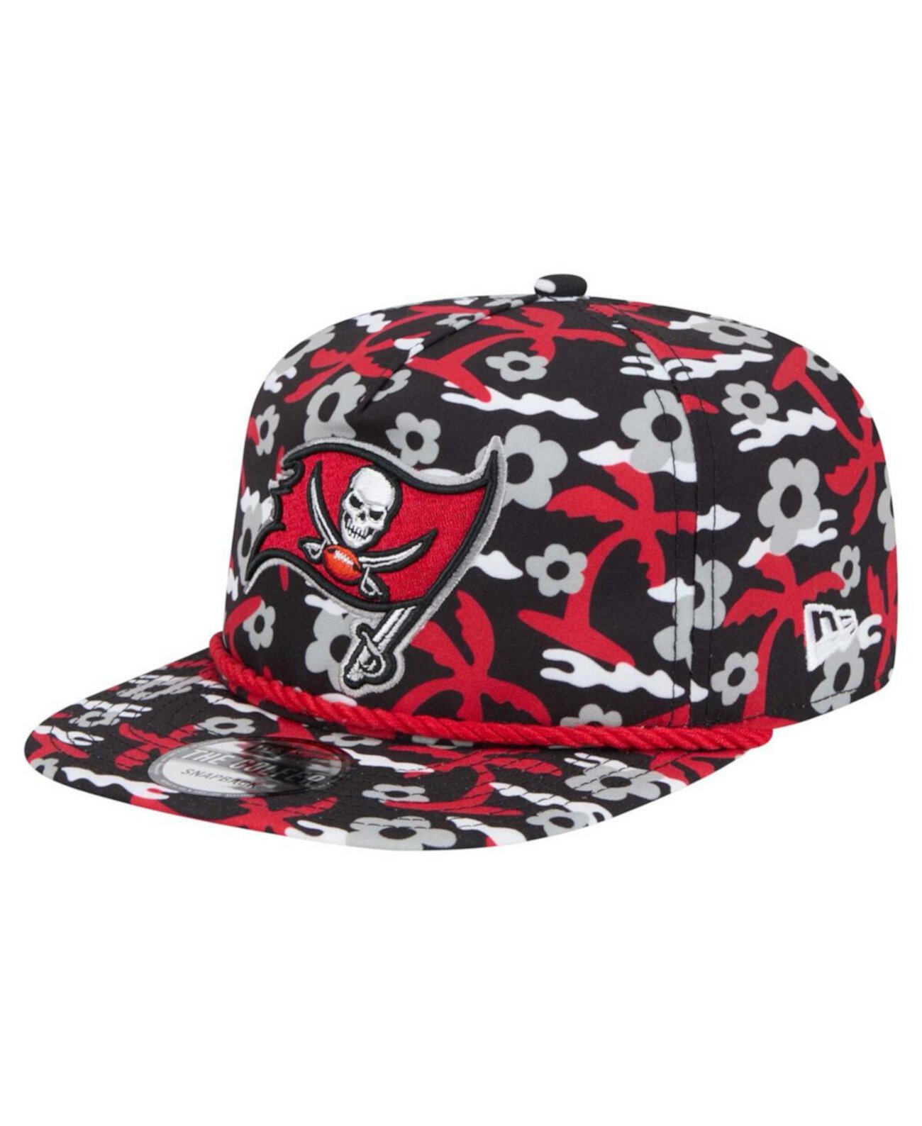 Men's Black Tampa Bay Buccaneers Wakey Wakey Golfer Snapback Hat New Era