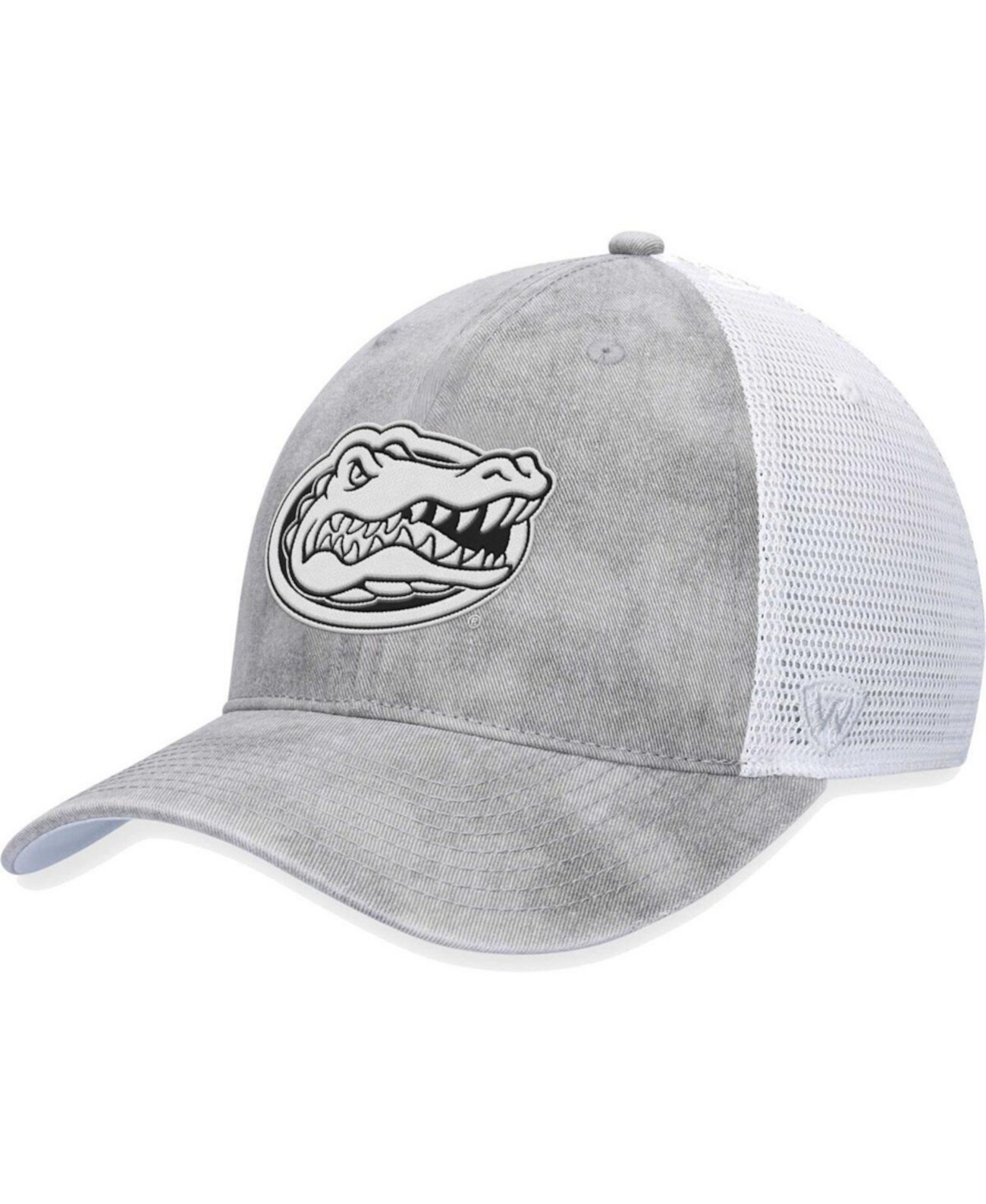 Men's Gray/White Florida Gators Slate Trucker Adjustable Hat Top of the World