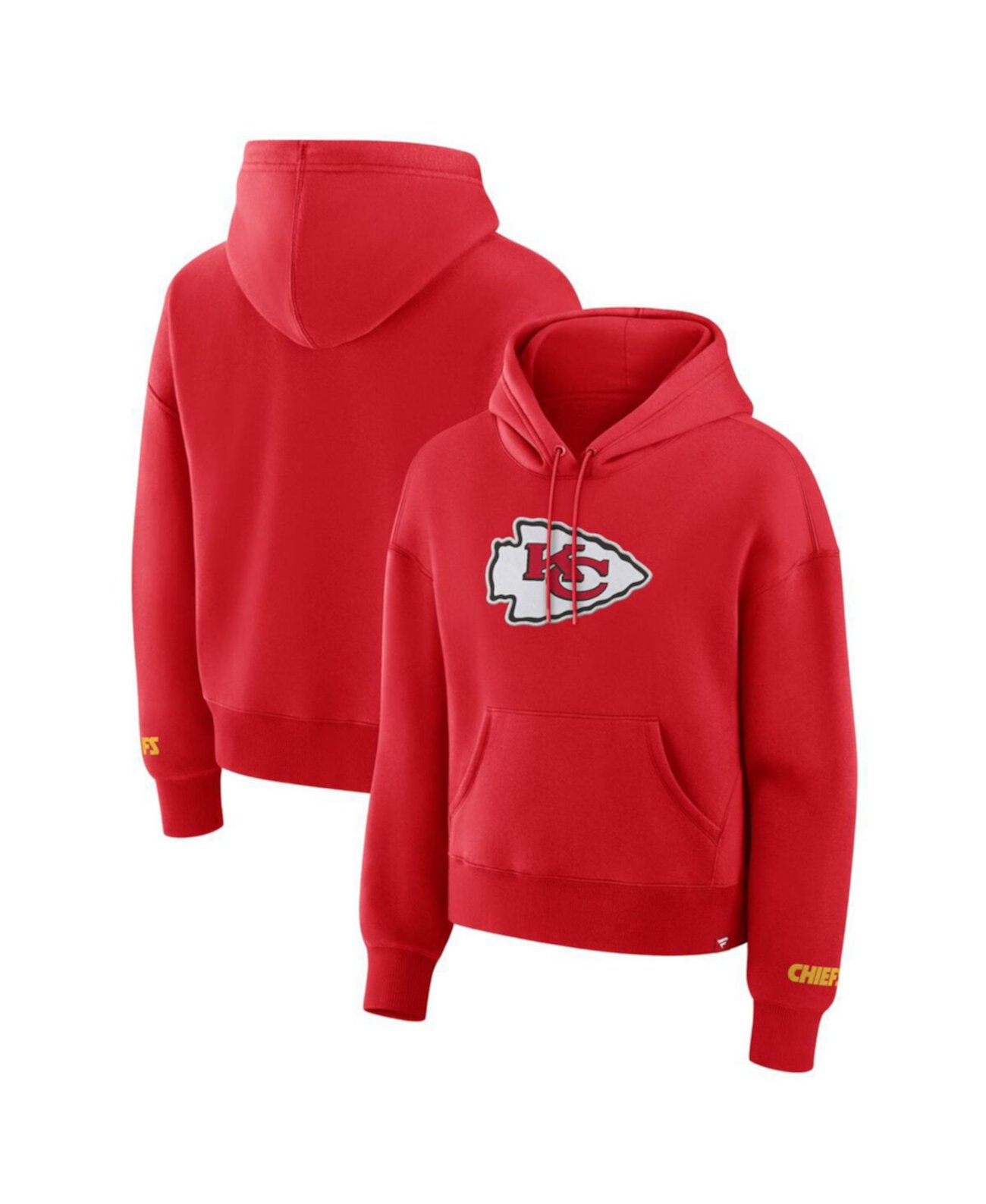 Women's Red Kansas City Chiefs Legacy Fleece Pullover Hoodie Fanatics