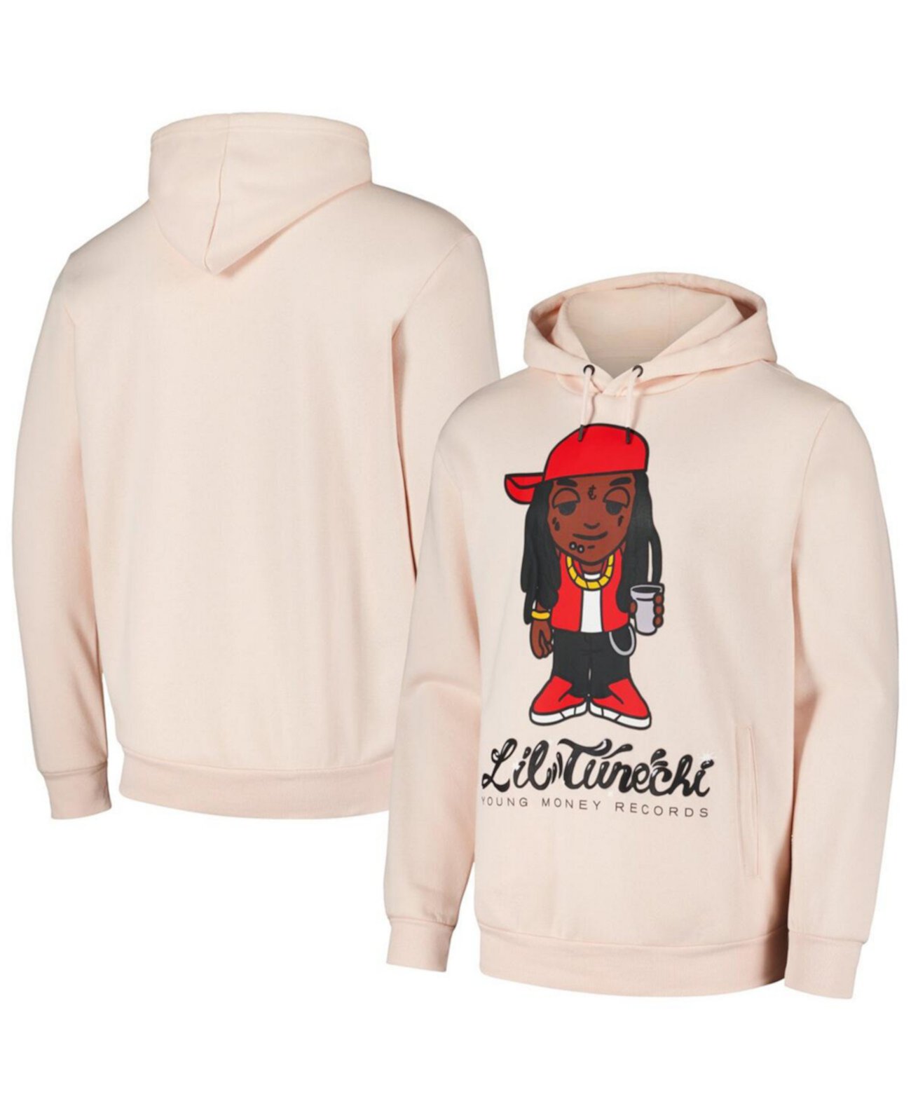 Men's and Women's Light Pink Lil Wayne Tunechi Pullover Hoodie Reason