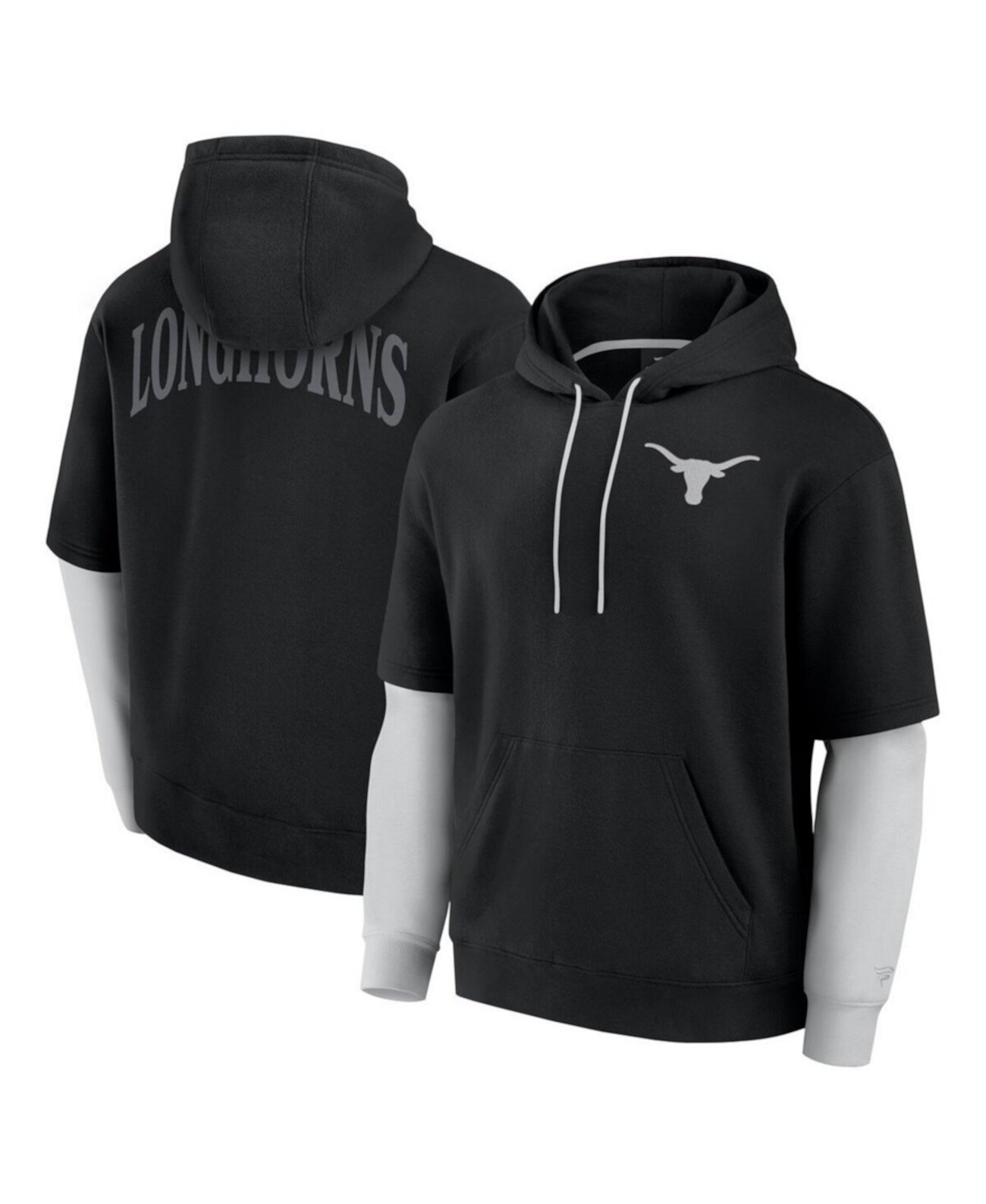 Men's Black Texas Longhorns Sleek Pullover Hoodie Fanatics