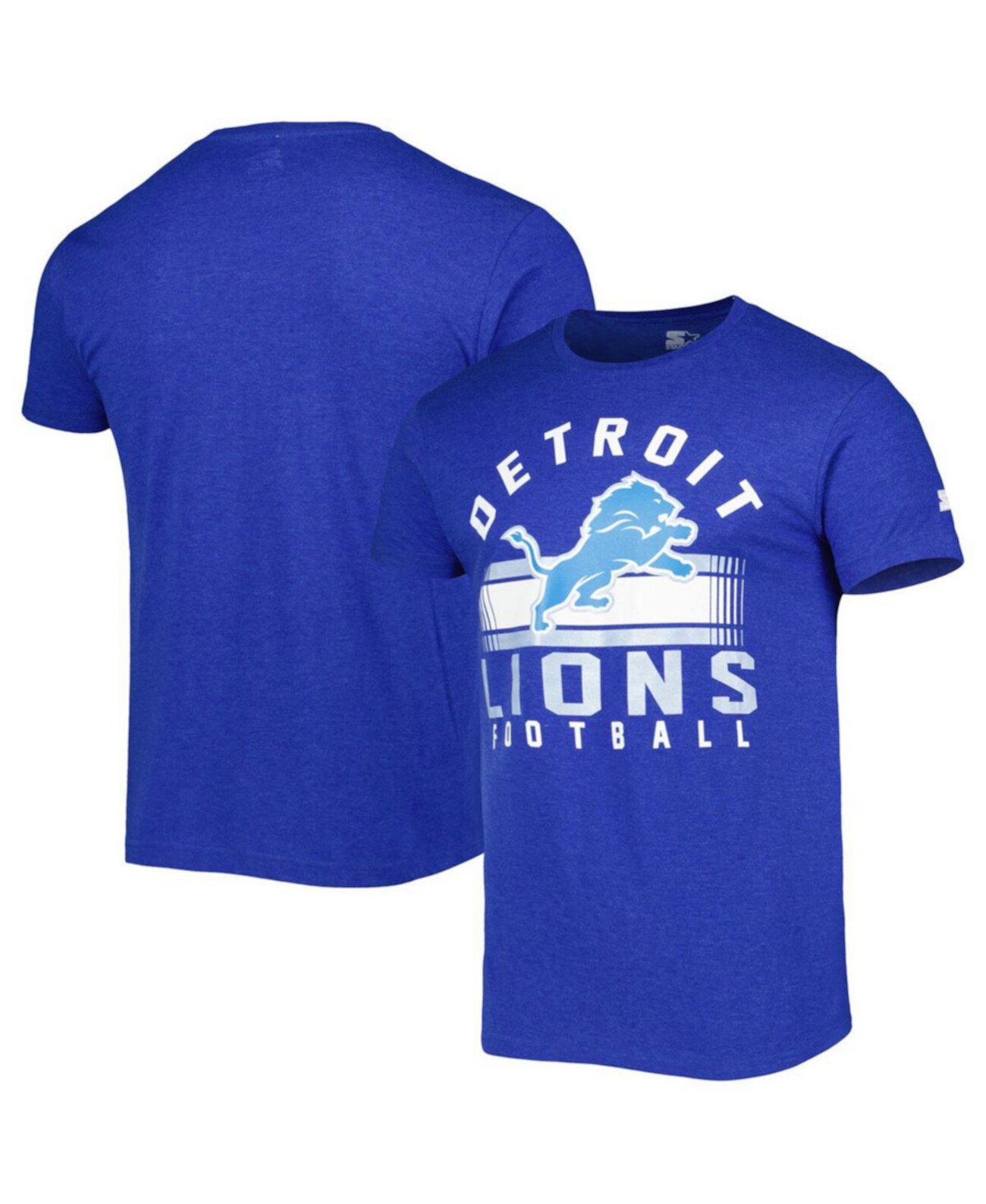 Men's Heathered Blue Detroit Lions Prime Time T-Shirt Starter