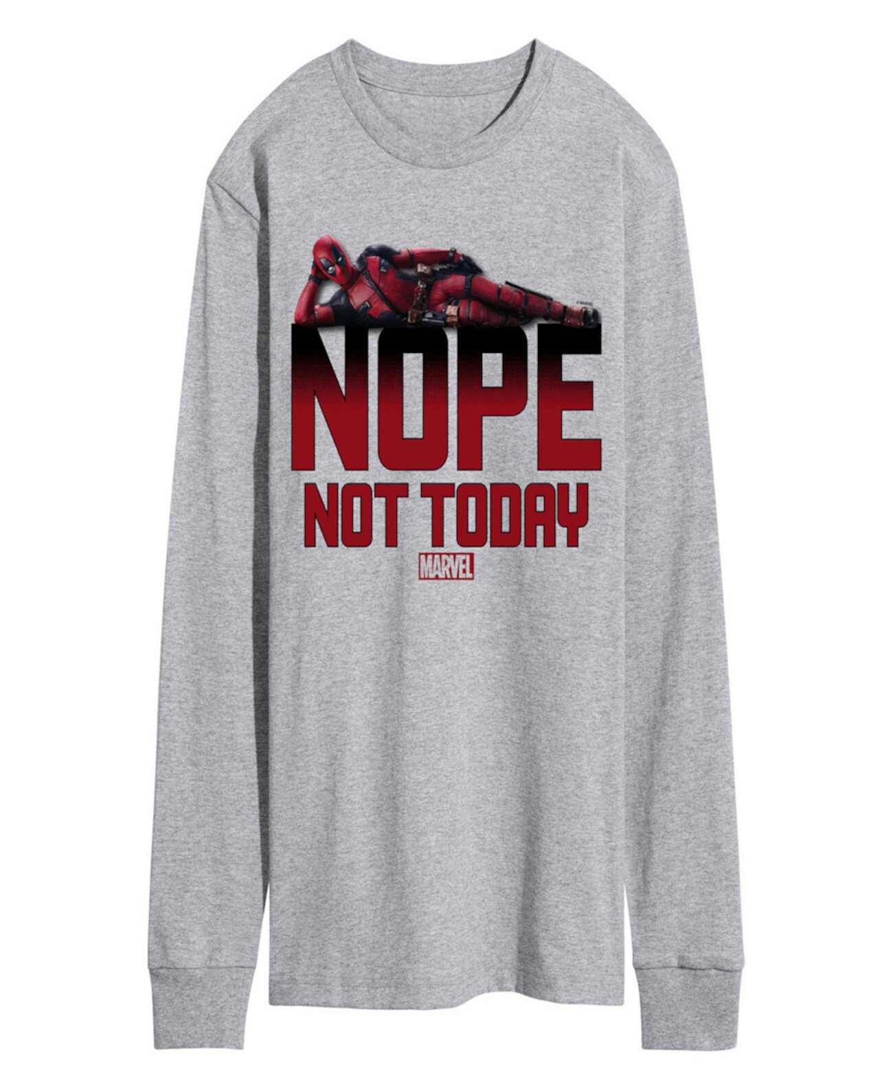 Men's Deadpool Nope Not Today Long Sleeve T-Shirt Airwaves