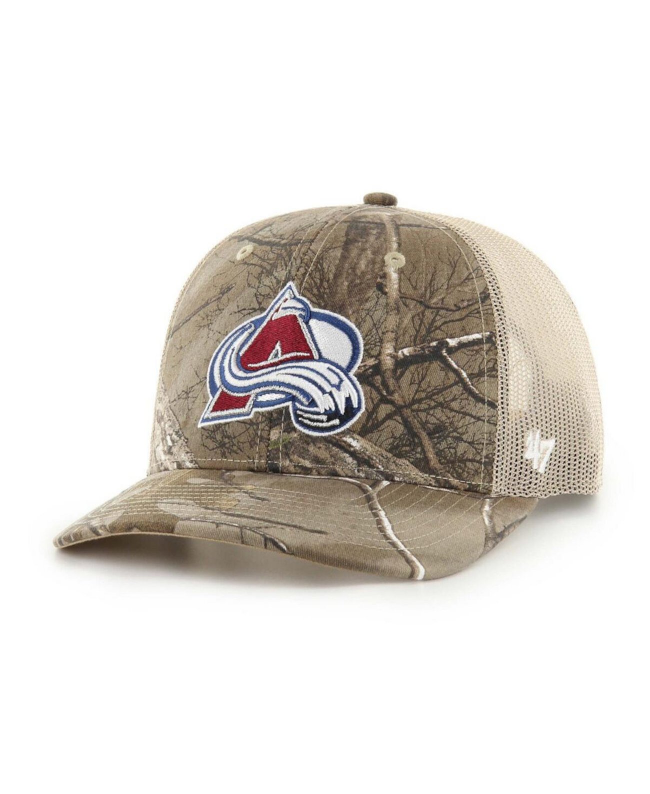 Men's Realtree Camo Colorado Avalanche Logo Trucker Adjustable Hat '47 Brand