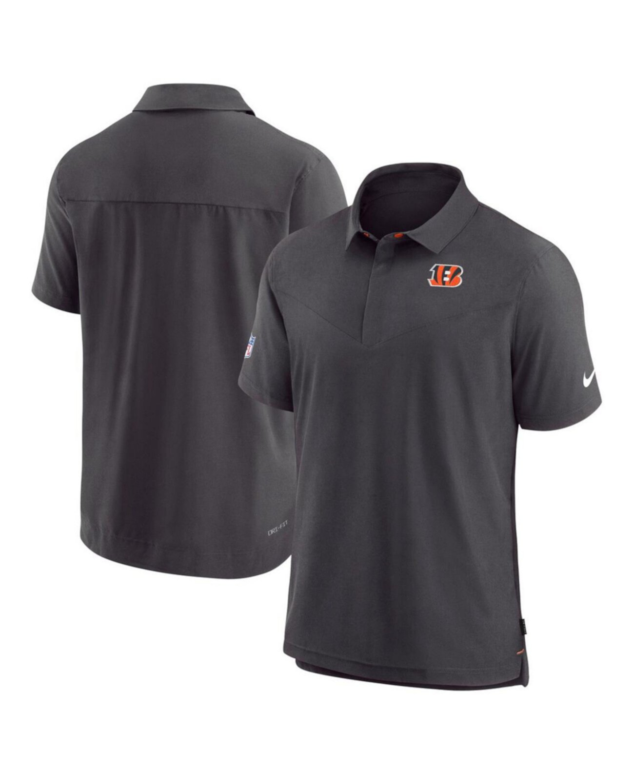 Men's Black Cincinnati Bengals Sideline Lockup Performance Polo Nike